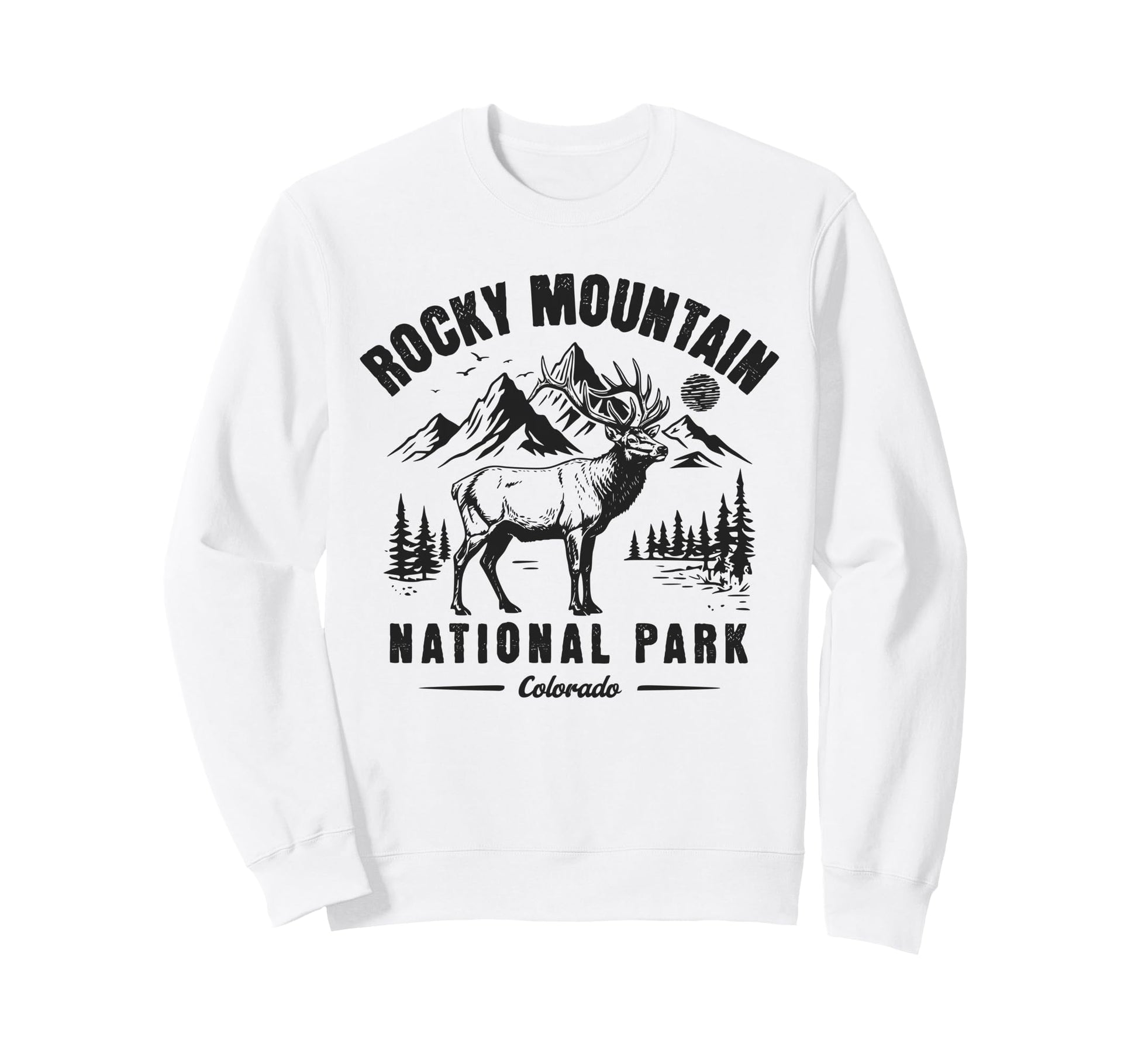 Rocky Mountain National Park Sweatshirt - Custom Art Print for Adults - T-Shirt, Sweatshirt, Hoodie