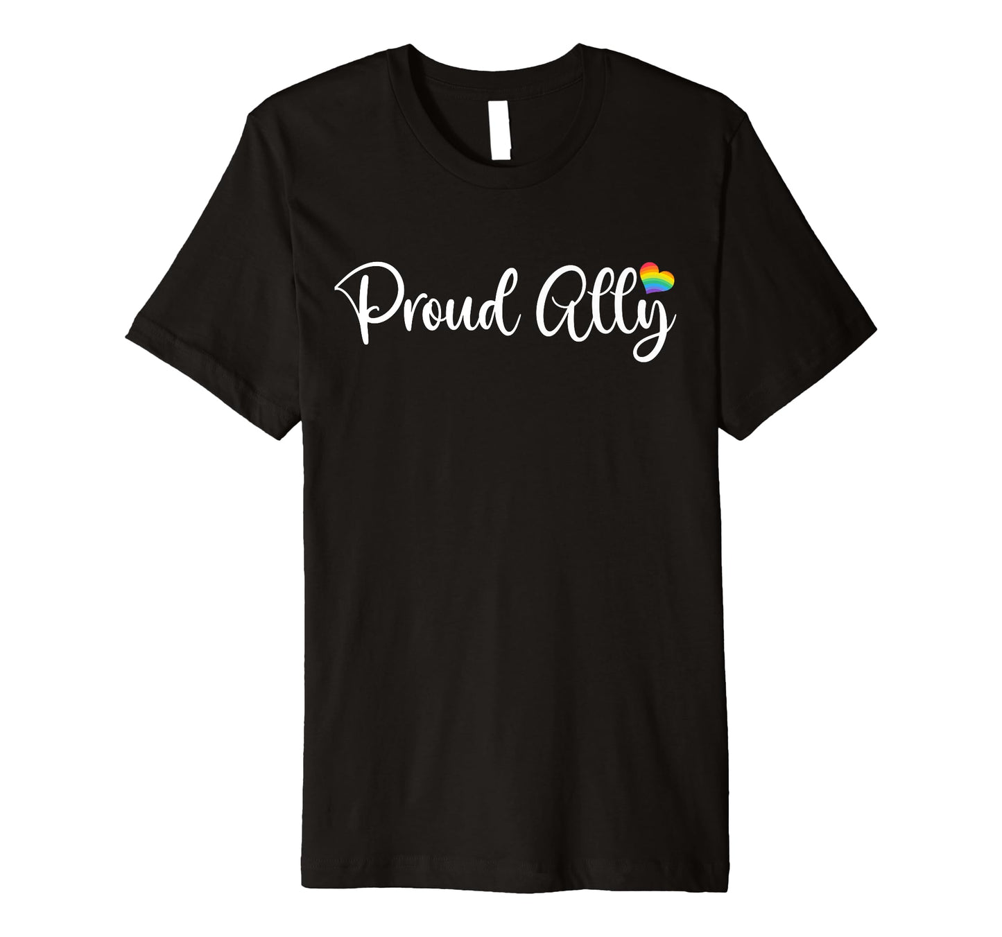Proud Ally Lgbtqa Gay Pride Rainbow And T-Shirt - Aesthetic Graphic Unisex - T-Shirt, Sweatshirt, Hoodie