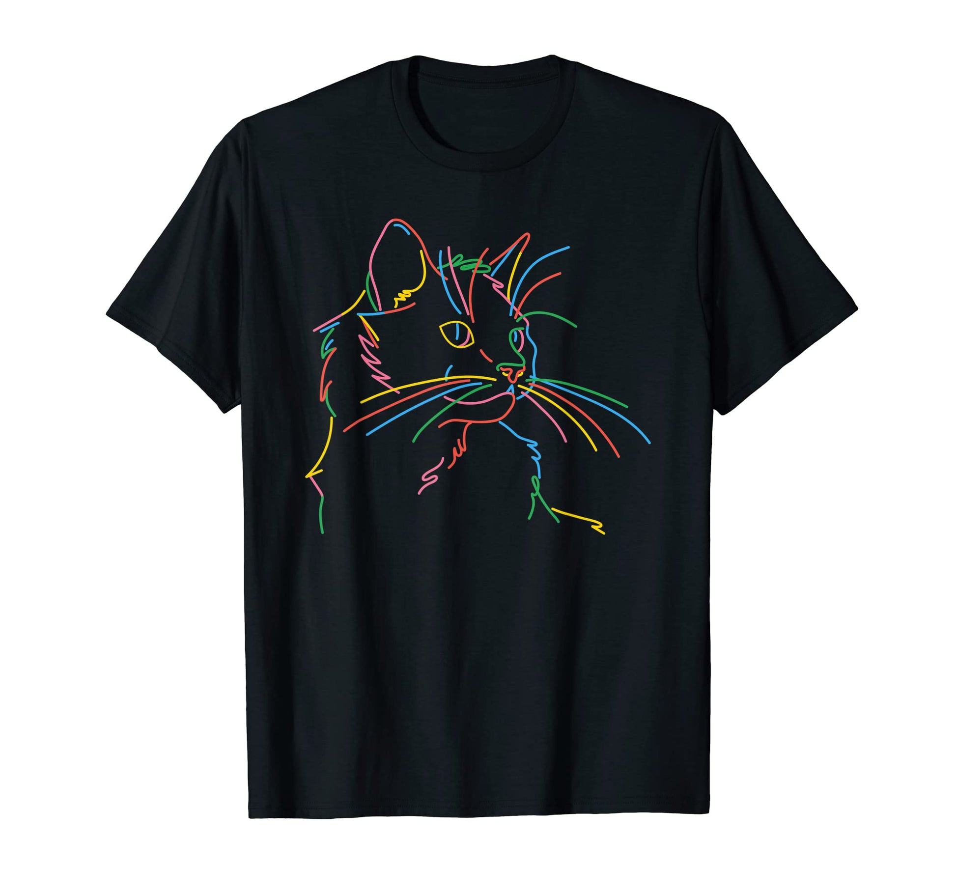 Rainbow Cat Gay Pride Cat Lgbt Cat Rainbow T-Shirt - Graphic Print Unisex - T-Shirt, Sweatshirt, Hoodie
