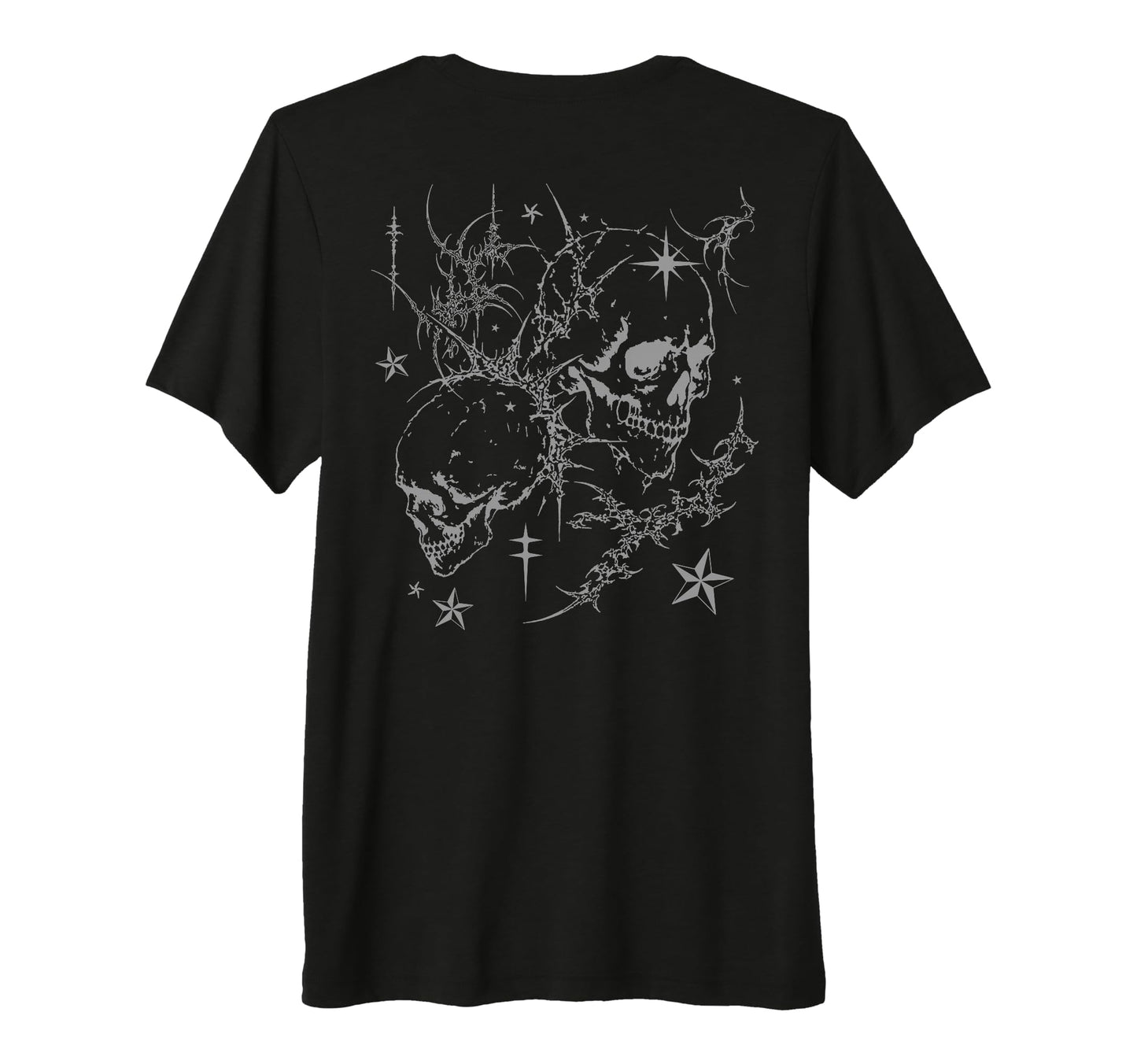 Y2K Grunge Skull Goth Alt Sigilism Tri T-Shirt - Trendy Graphic Men Women - T-Shirt, Sweatshirt, Hoodie