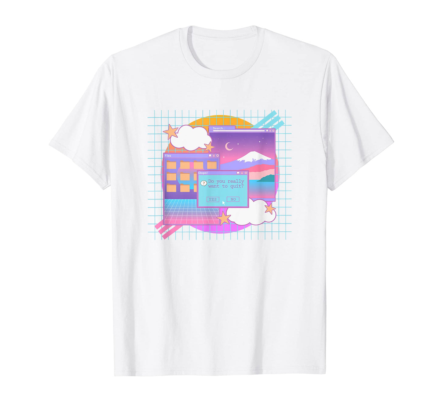 Kawaii E Vaporwave Aesthetic 90S T-Shirt - Aesthetic Graphic Men Women - T-Shirt, Sweatshirt, Hoodie