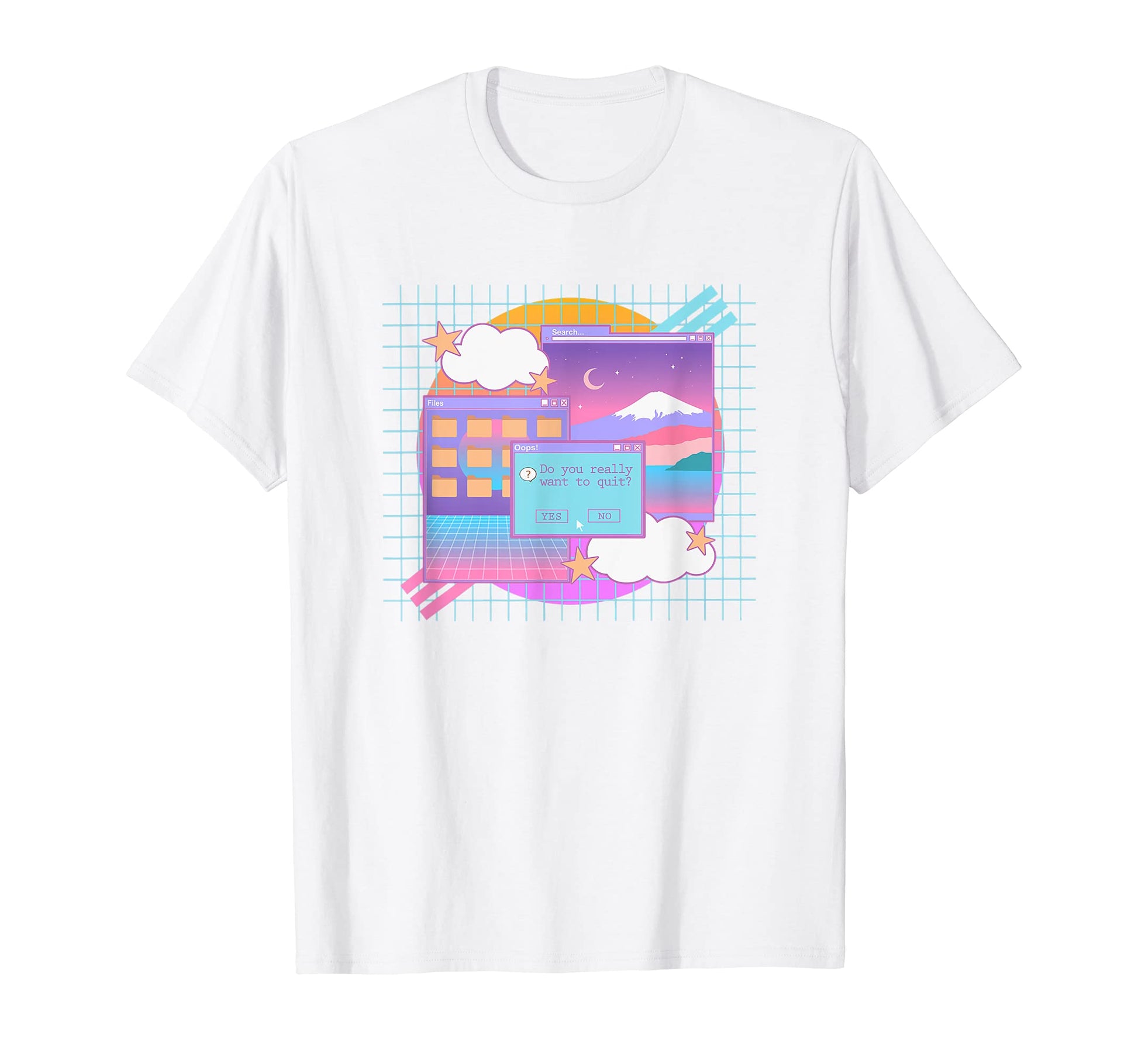 Kawaii E Vaporwave Aesthetic 90S T-Shirt - Aesthetic Graphic Men Women - T-Shirt, Sweatshirt, Hoodie