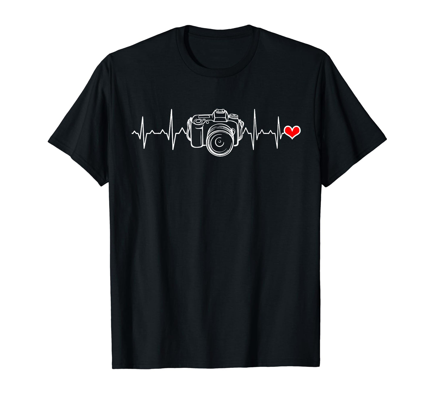 Photographer Gift Heartbeat Photography T-Shirt - Graphic Print Unisex - T-Shirt, Sweatshirt, Hoodie