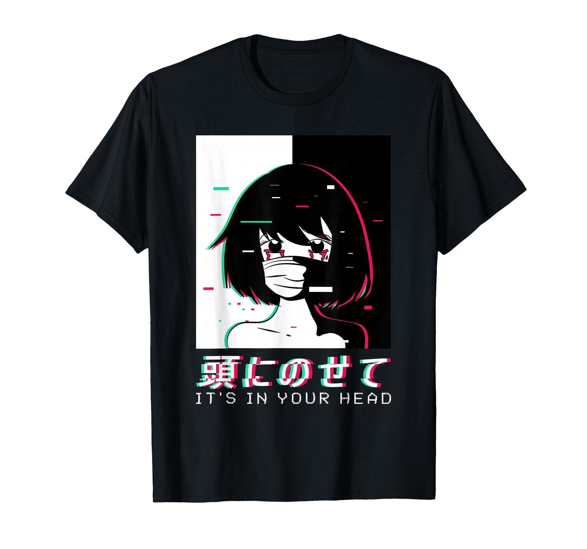 Japanese Aesthetic Vaporwave Waifu Anime T-Shirt - Unique Graphic Men Women - T-Shirt, Sweatshirt, Hoodie