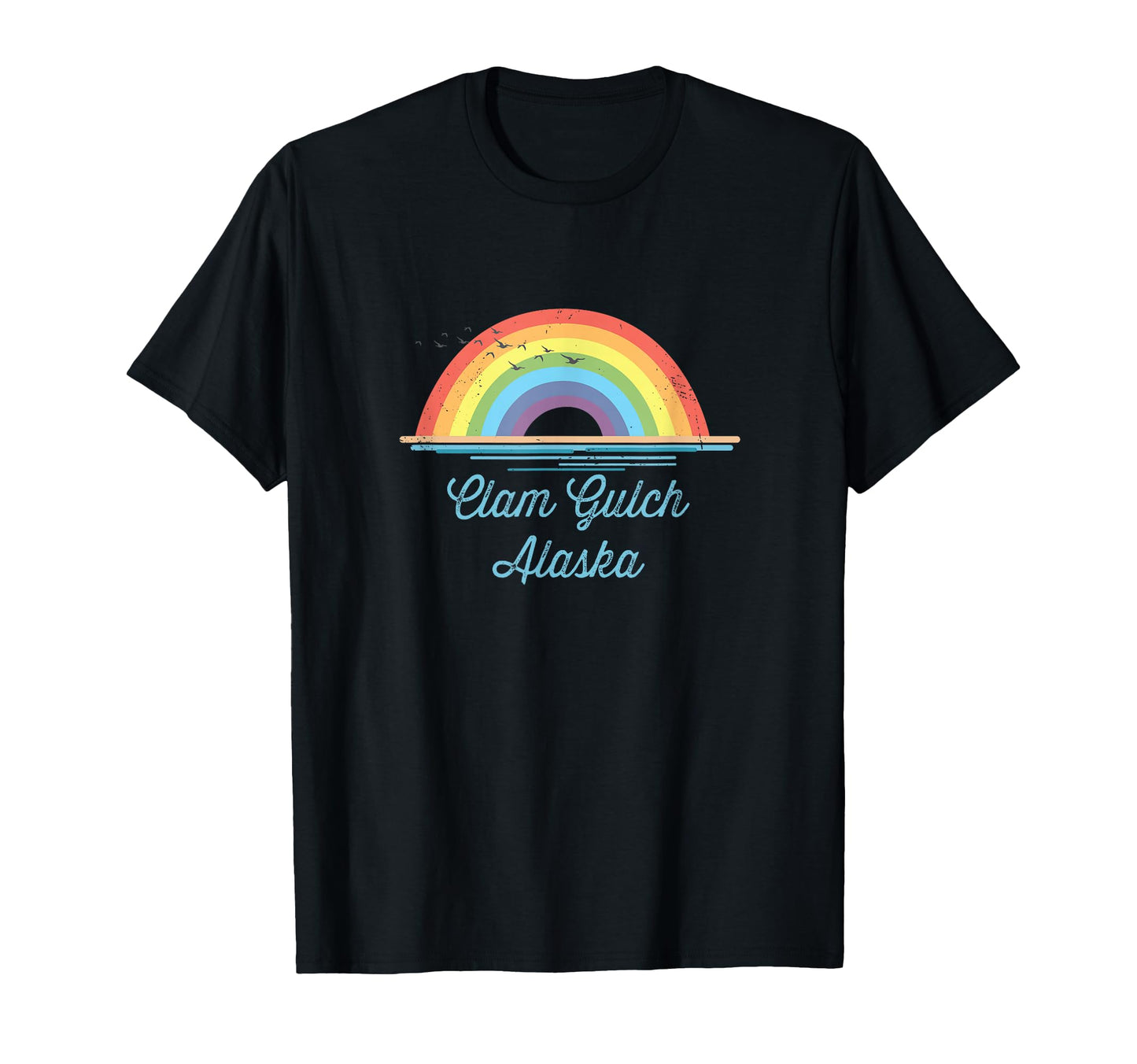 Clam Gulch Alaska Souvenir T-Shirt - Unique Graphic for Adults - T-Shirt, Sweatshirt, Hoodie