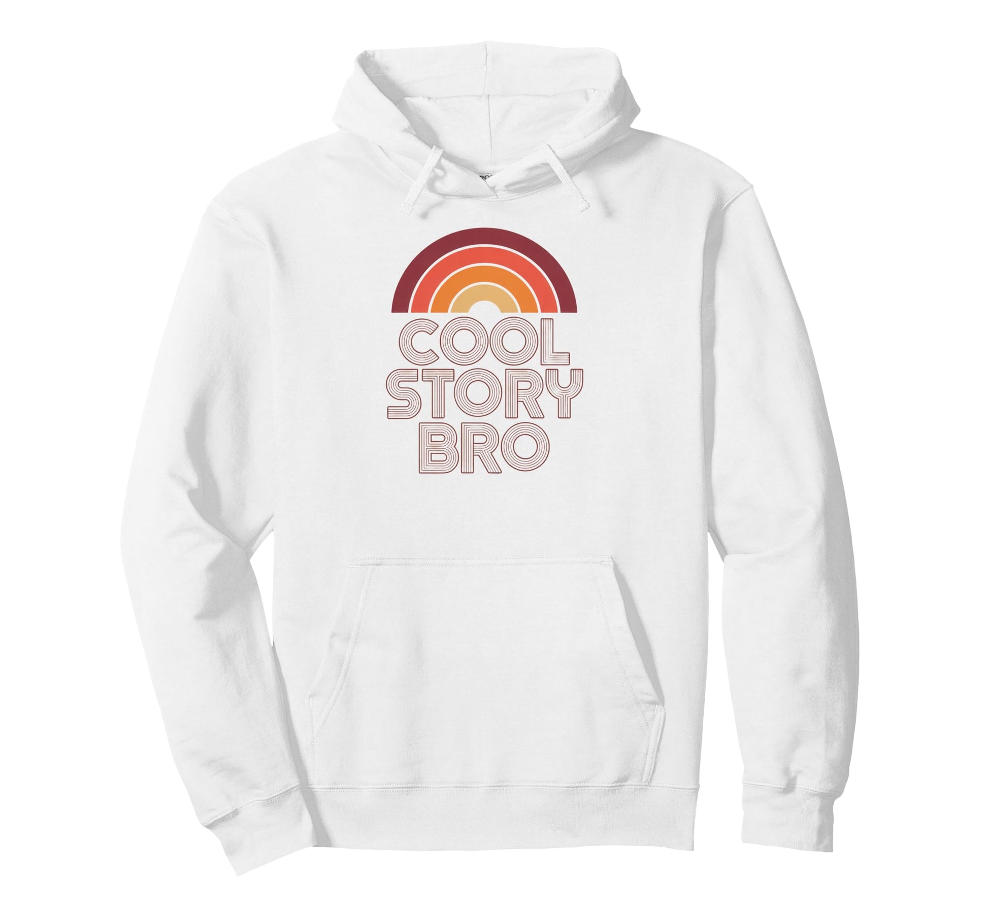 Story Bro Funny 70S Rainbow Hoodie - Minimalist Print Men Women - T-Shirt, Sweatshirt, Hoodie
