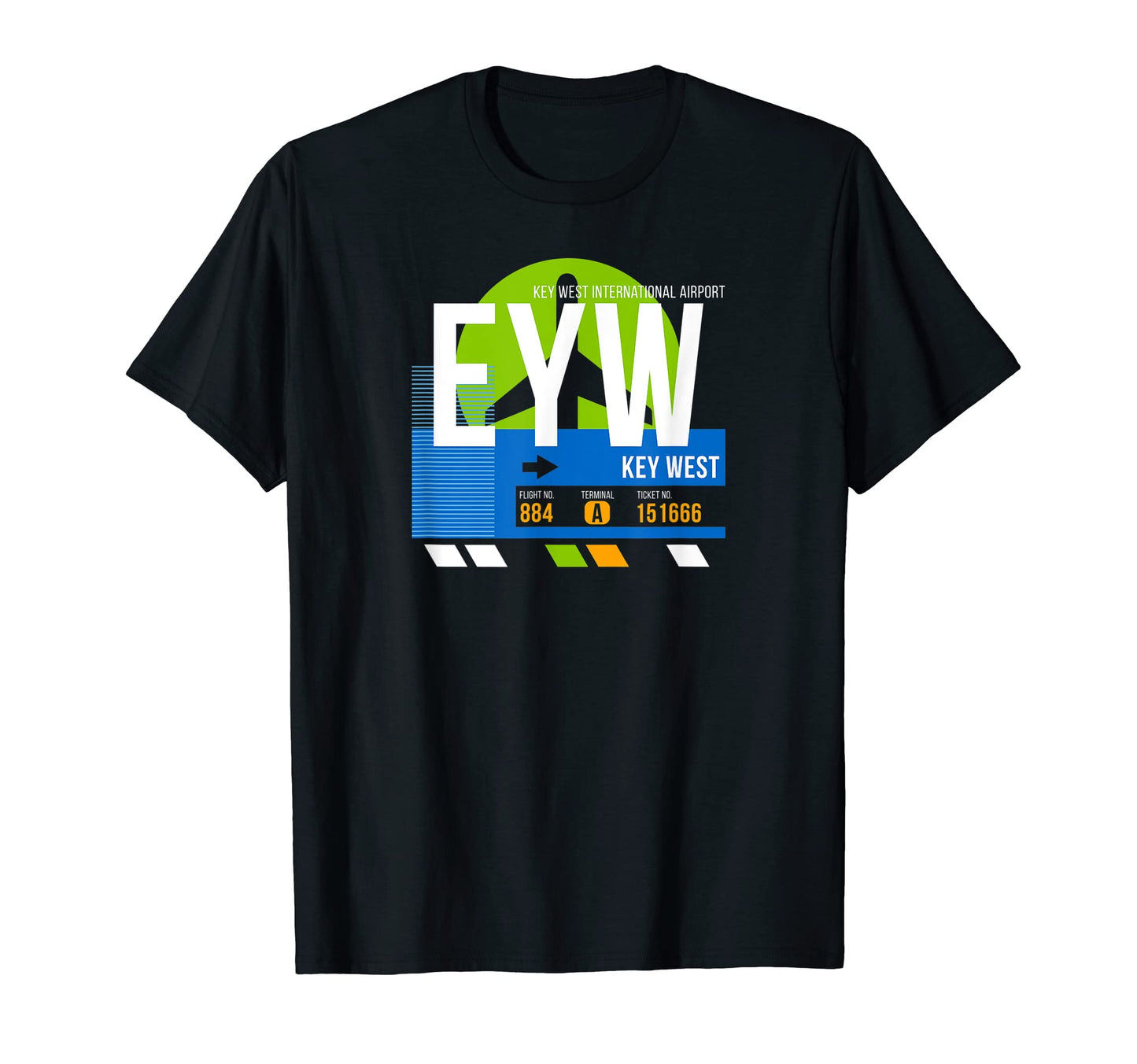 Key West Eyw Airport Code Travel T-Shirt - Casual Everyday Wear Men Women - T-Shirt, Sweatshirt, Hoodie