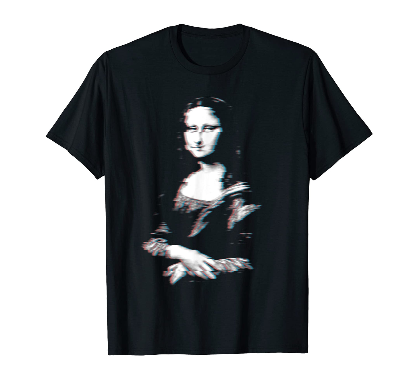 Mona Lisa Glitch Vaporwave Aesthetic Art T-Shirt - Trendy Graphic Men Women - T-Shirt, Sweatshirt, Hoodie