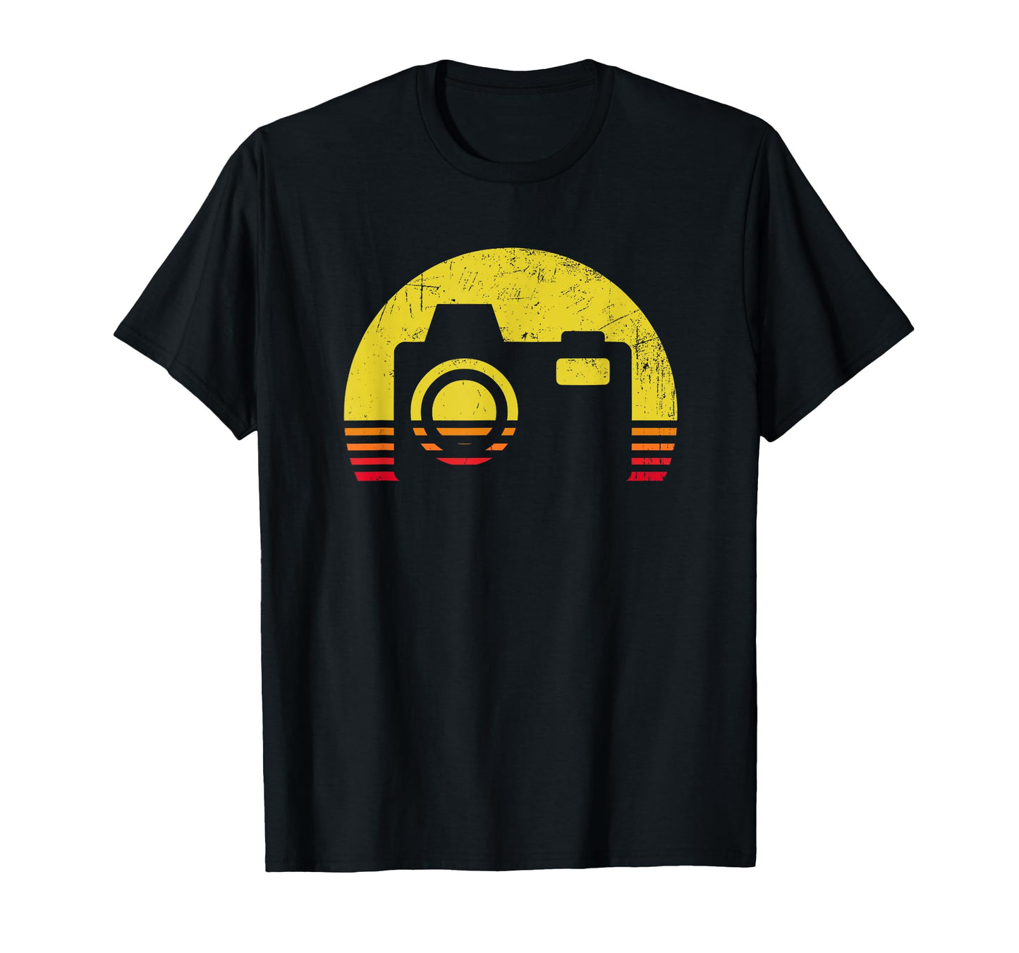 Sunset Camera Photographer T-Shirt - Minimalist Print Unisex - T-Shirt, Sweatshirt, Hoodie