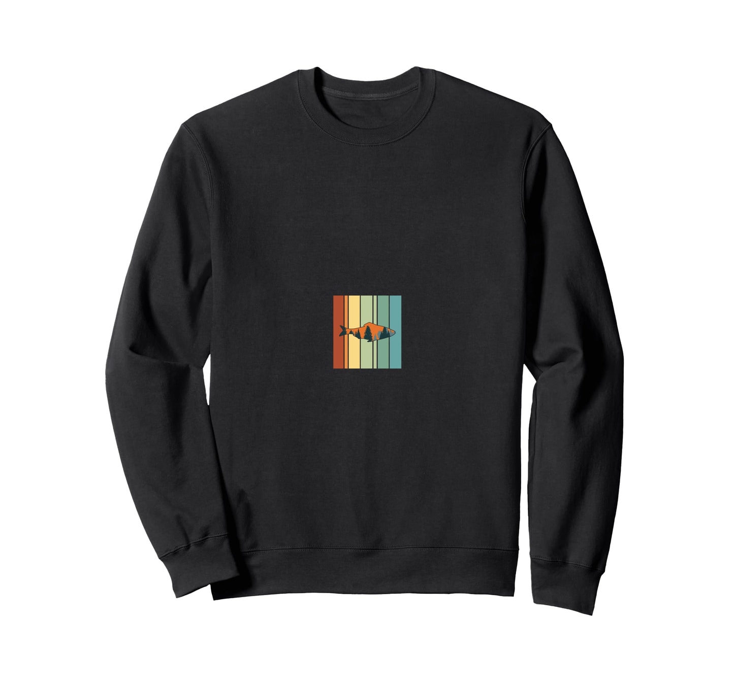 Nature Inspired Rainbow Fish Trees Fun Sweatshirt - Novelty Apparel Unisex - T-Shirt, Sweatshirt, Hoodie