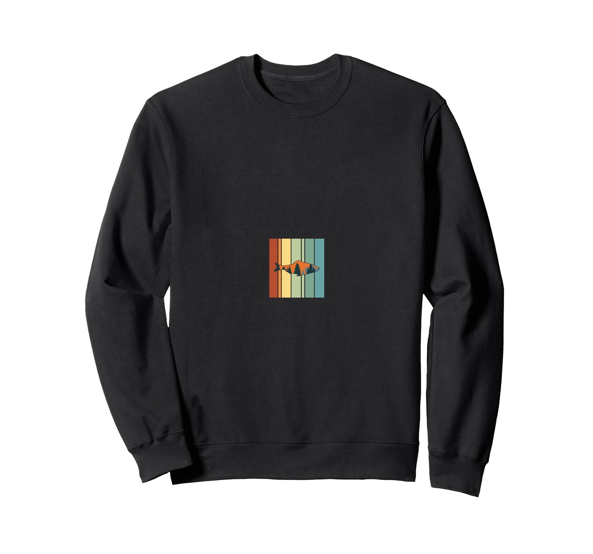 Nature Inspired Rainbow Fish Trees Fun Sweatshirt - Novelty Apparel Unisex - T-Shirt, Sweatshirt, Hoodie