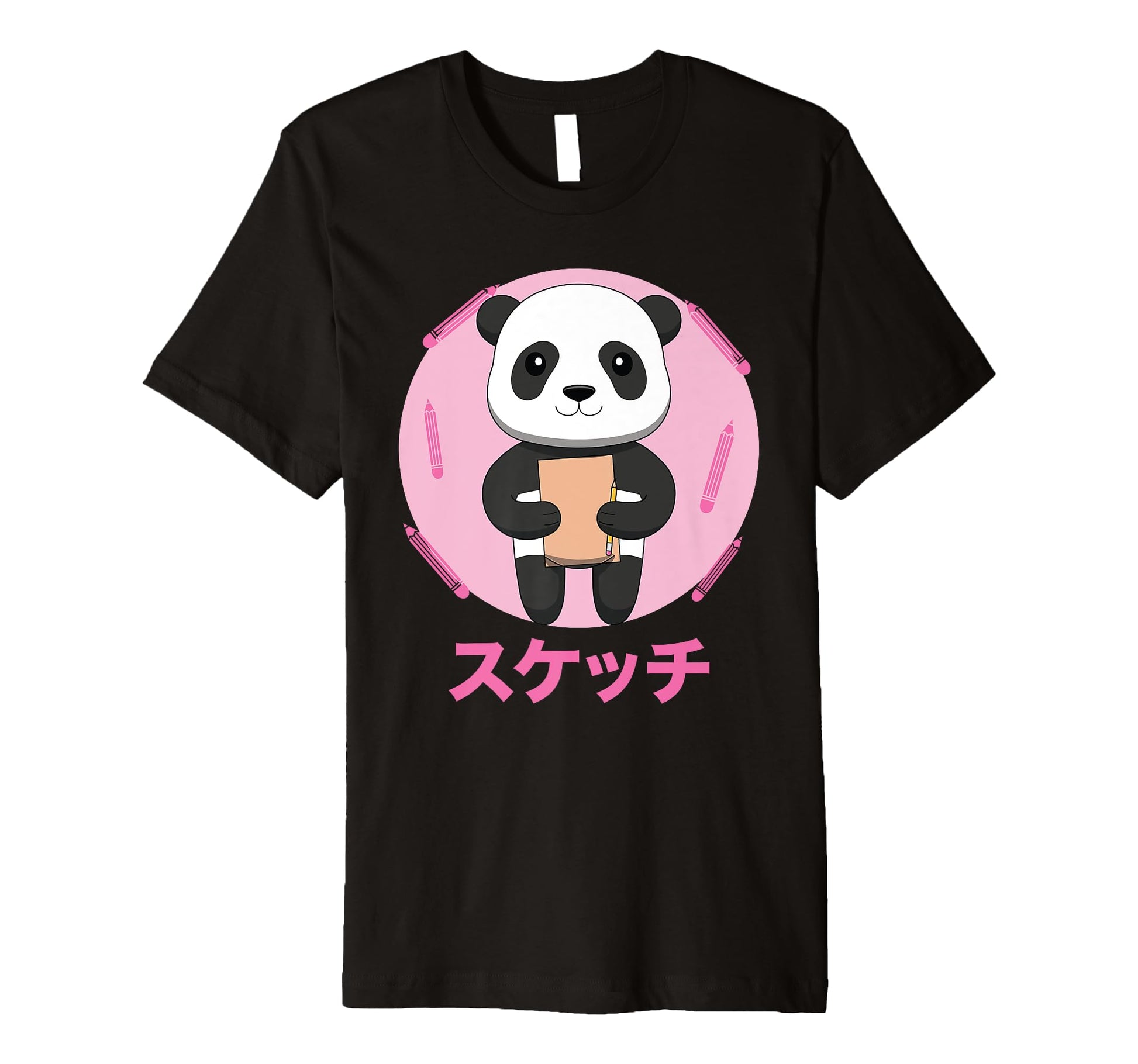 Panda Sketching Vaporwave Aesthetics T-Shirt - Graphic Print Men Women - T-Shirt, Sweatshirt, Hoodie