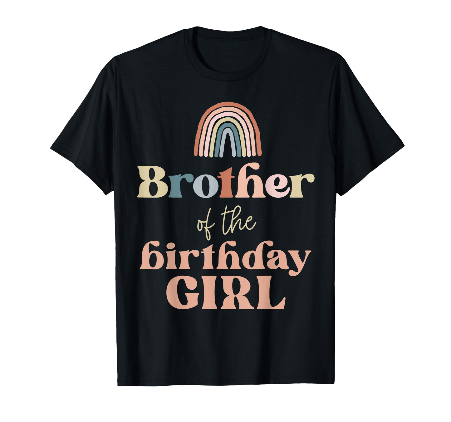 Brother Birthday Boho Rainbow Party T-Shirt - Trendy Graphic Men Women - T-Shirt, Sweatshirt, Hoodie