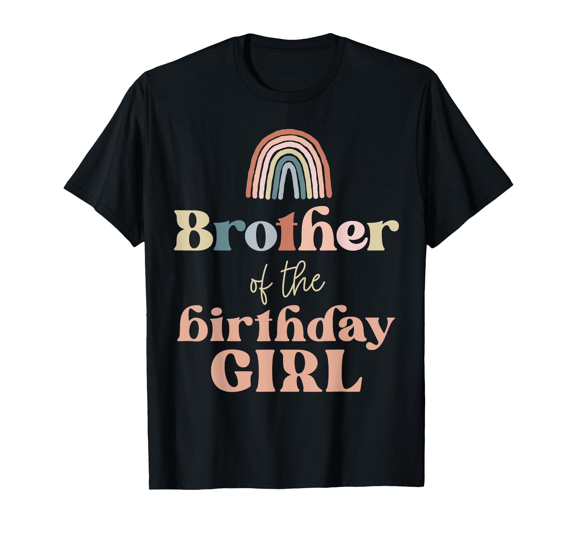 Brother Birthday Boho Rainbow Party T-Shirt - Trendy Graphic Men Women - T-Shirt, Sweatshirt, Hoodie