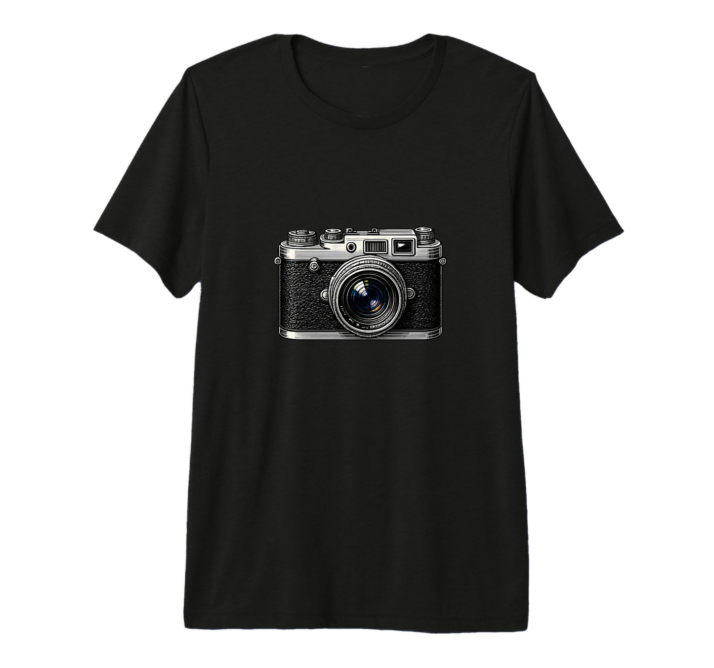 Rangefinder Camera Analog Film Art Tri T-Shirt - Unique Graphic Unisex - T-Shirt, Sweatshirt, Hoodie