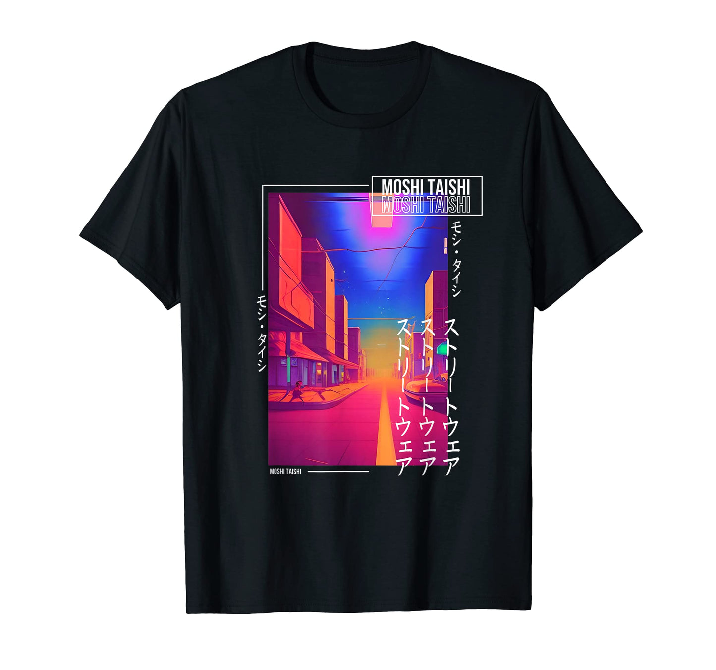 90S Synthwave Japanese Vaporwave Art T-Shirt - Fun Novelty Design Unisex - T-Shirt, Sweatshirt, Hoodie