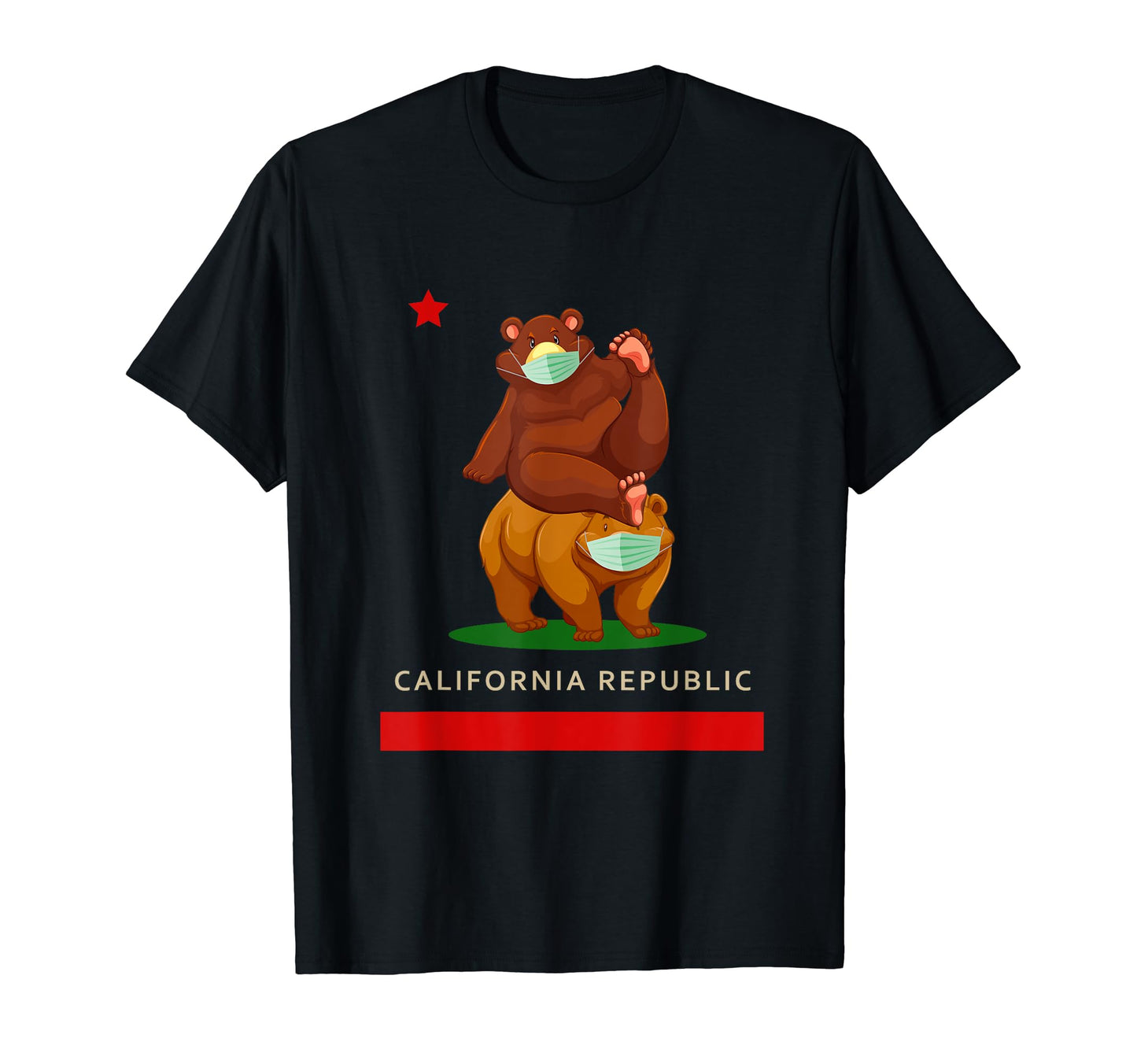 Love Ca Republic West Coast Cali Bear T-Shirt - Custom Art Print Unisex - T-Shirt, Sweatshirt, Hoodie