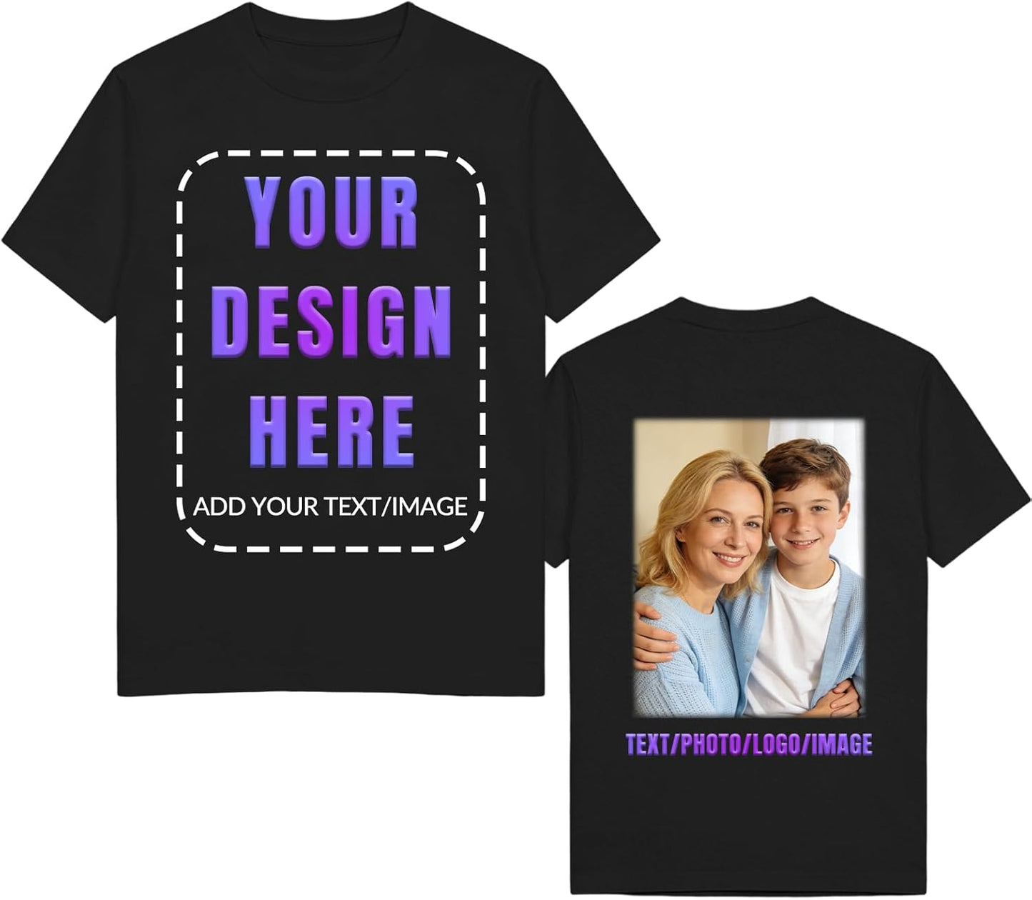 ISUNEMA Unisex Custom 220GSM Cotton Personalized with - Adult & Kids T-Shirts, Sweatshirts & Hoodies apparel design preview 1