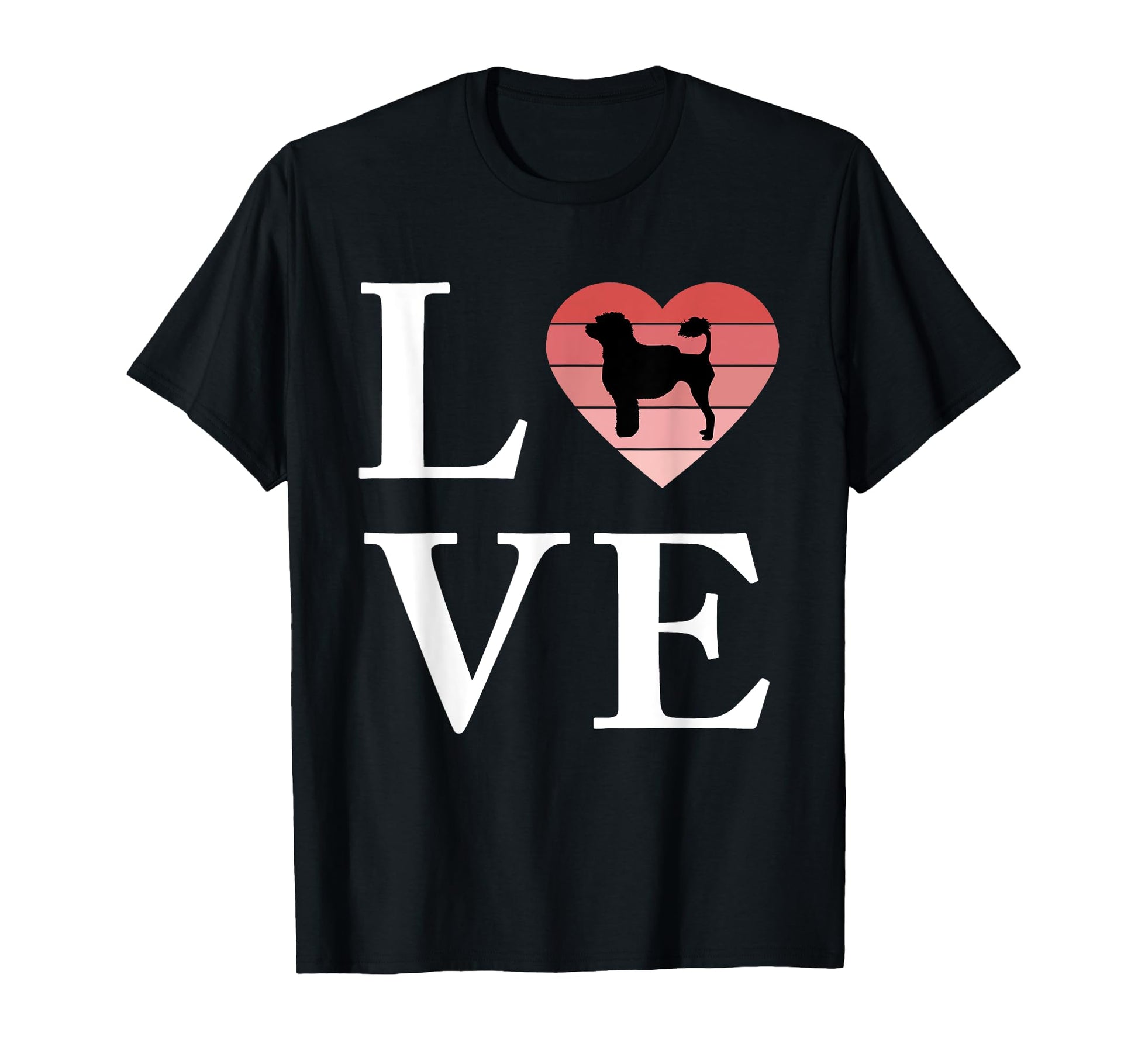 Dog Breed Portuguese Water Word Love T-Shirt - Minimalist Print for Adults - T-Shirt, Sweatshirt, Hoodie