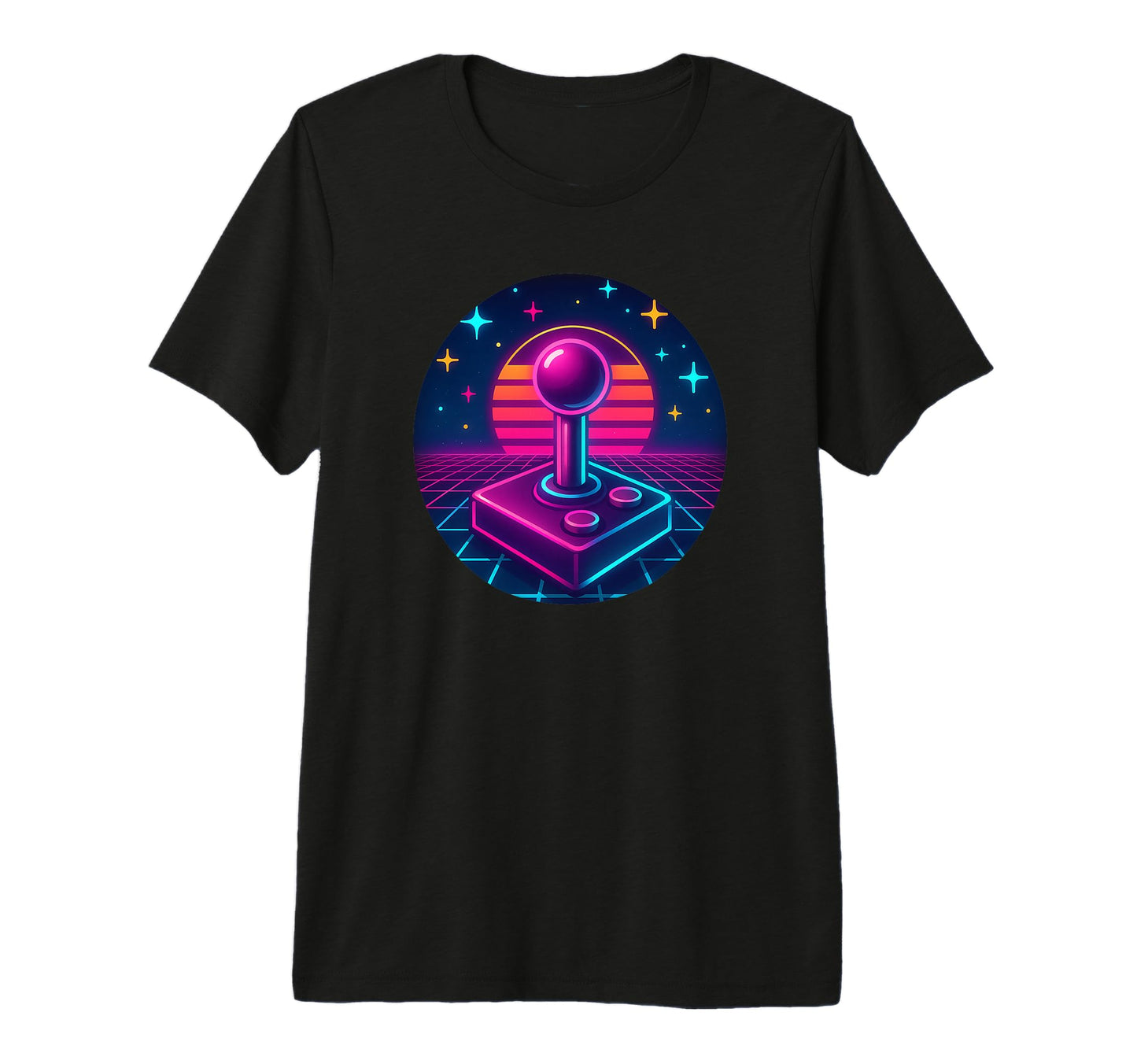Video Games Sunset 70S 80S T-Shirt - Fun Novelty Design for Adults - T-Shirt, Sweatshirt, Hoodie