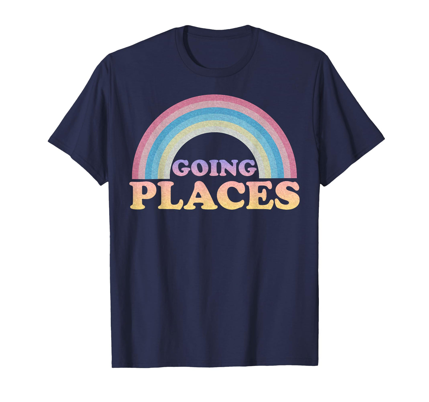 Going Places Rainbow Pastel T-Shirt - Casual Everyday Wear for Adults - T-Shirt, Sweatshirt, Hoodie