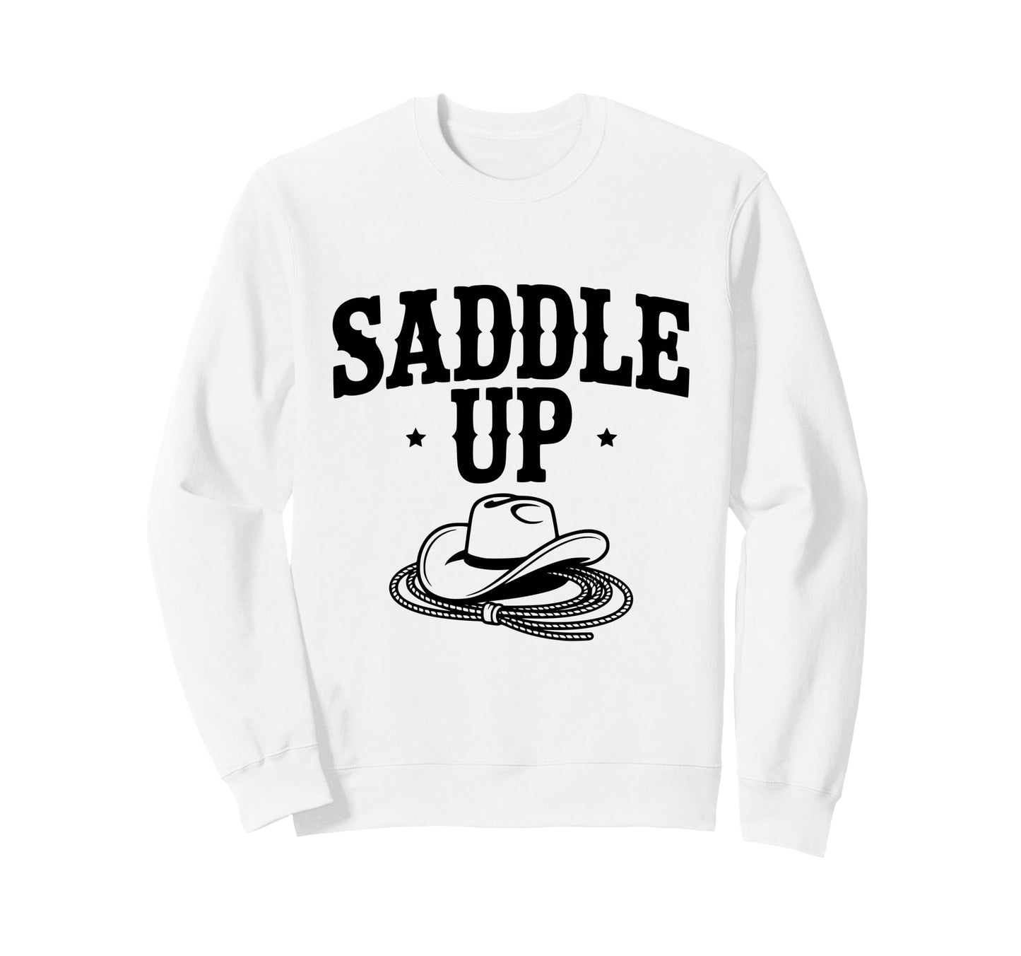 Saddle Up Cowboy Western Sweatshirt - Aesthetic Graphic Men Women - T-Shirt, Sweatshirt, Hoodie