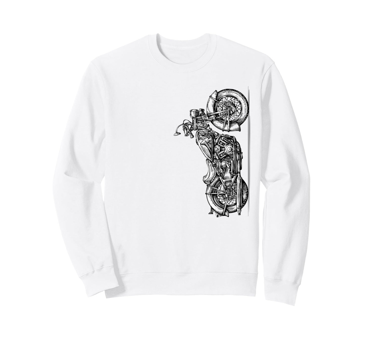 Motorcycling Biker Motorcycle Sweatshirt - Streetwear Style Unisex - T-Shirt, Sweatshirt, Hoodie