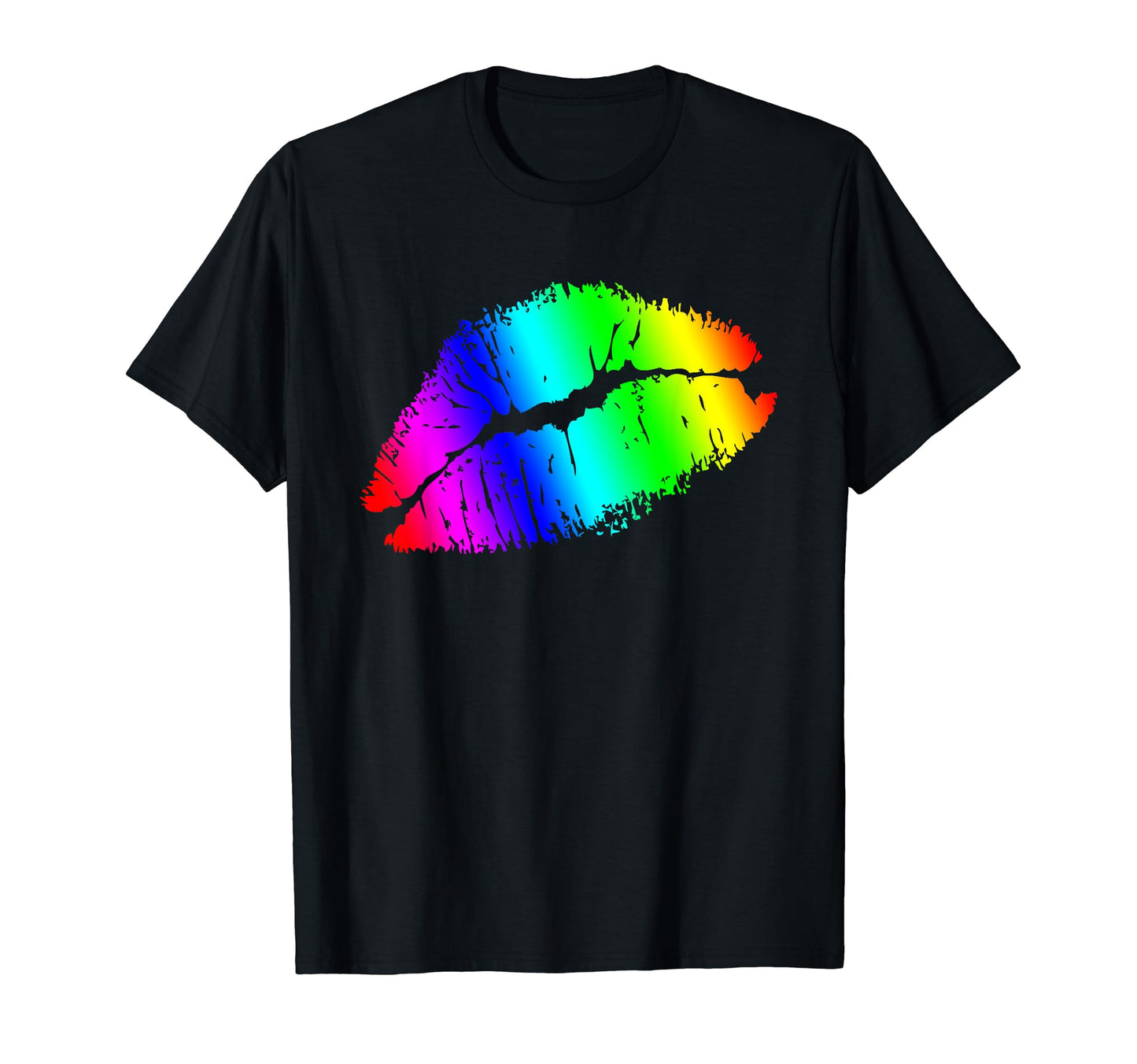 80S Lipstick Party Rainbow Throwback T-Shirt - Casual Everyday Wear Unisex - T-Shirt, Sweatshirt, Hoodie