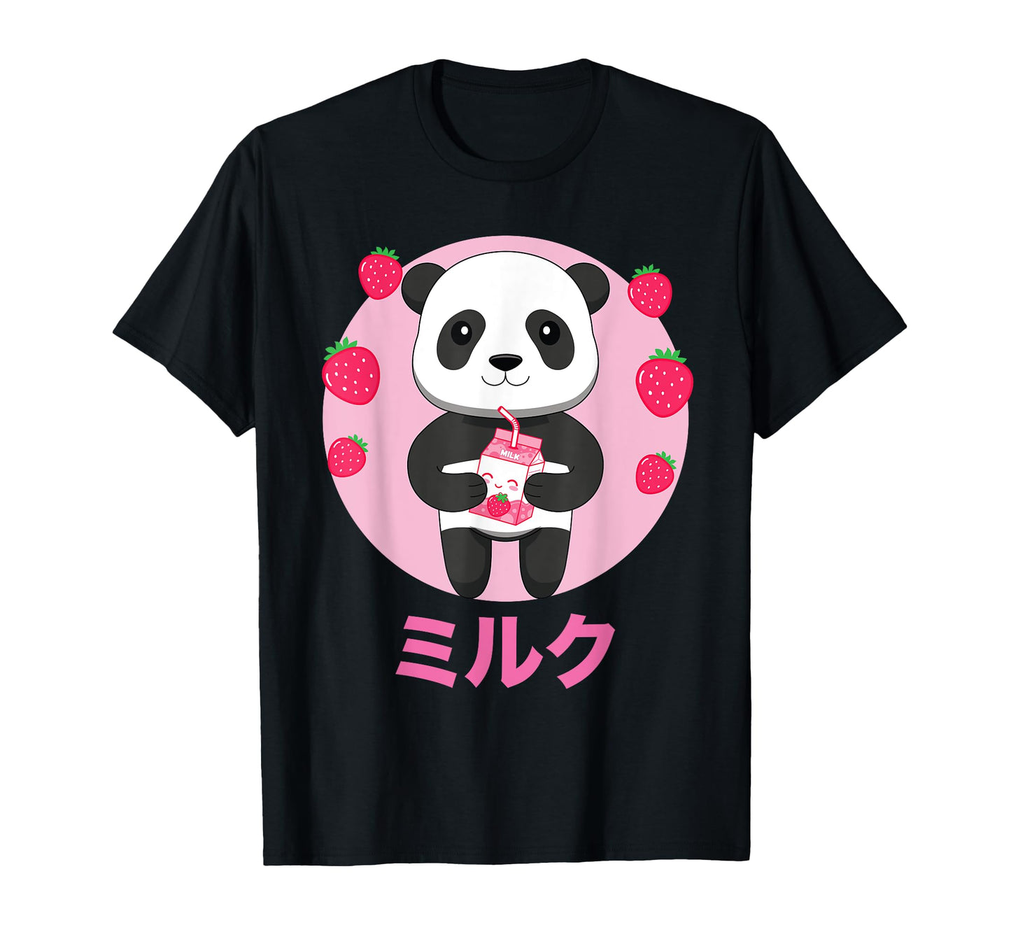 Panda Milkshake Vaporwave Aesthetics T-Shirt - Custom Art Print Men Women - T-Shirt, Sweatshirt, Hoodie