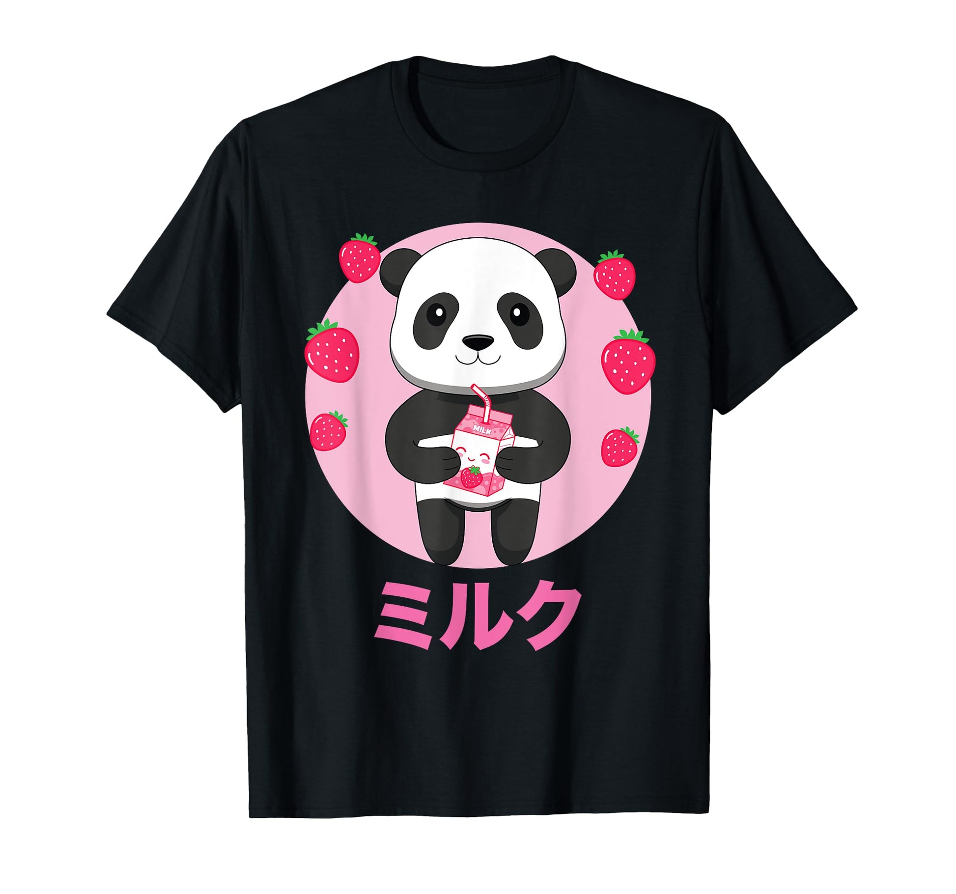 Panda Milkshake Vaporwave Aesthetics T-Shirt - Custom Art Print Men Women - T-Shirt, Sweatshirt, Hoodie