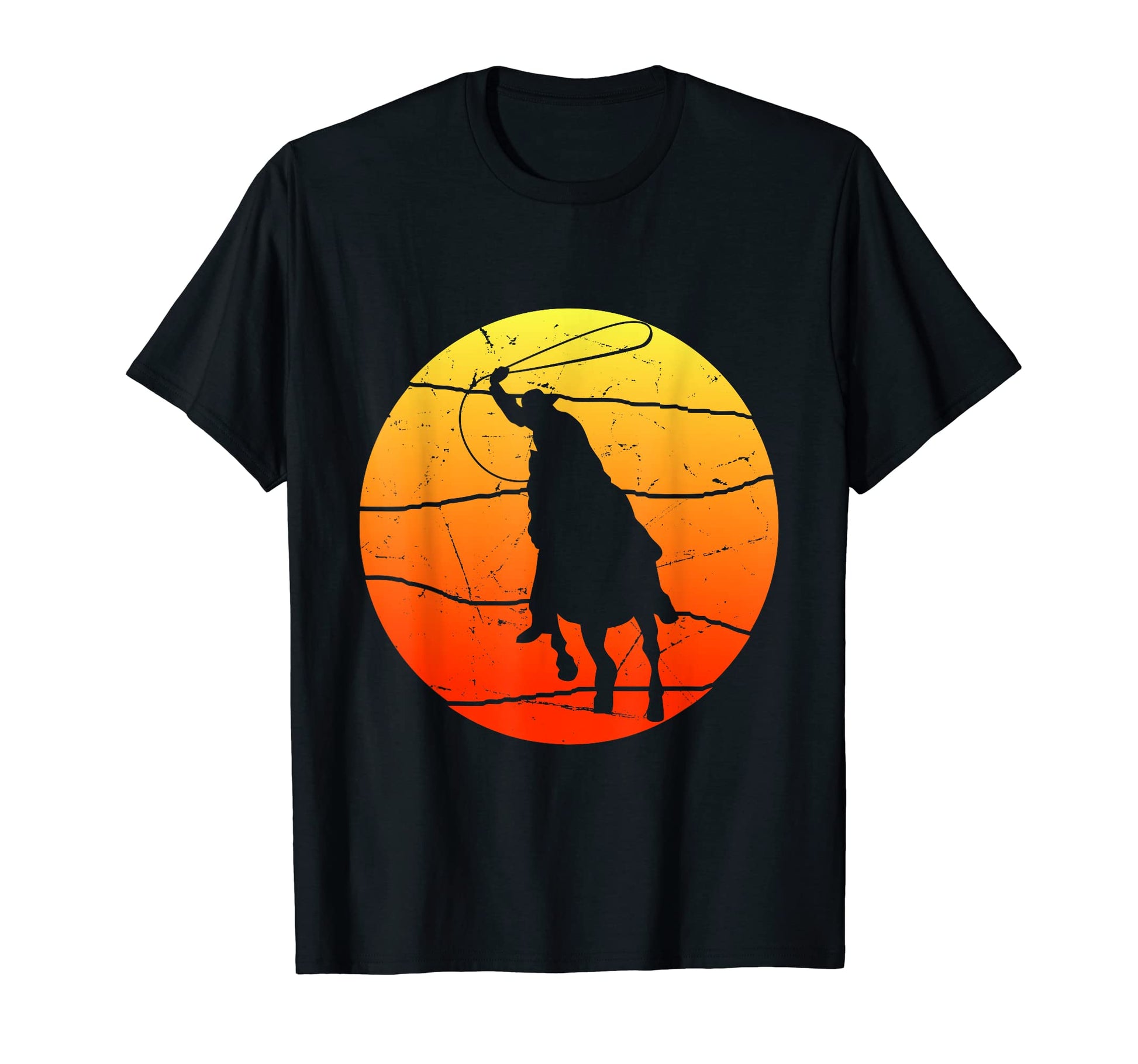Cowboy Rope Lasso Western T-Shirt - Graphic Print Unisex - T-Shirt, Sweatshirt, Hoodie
