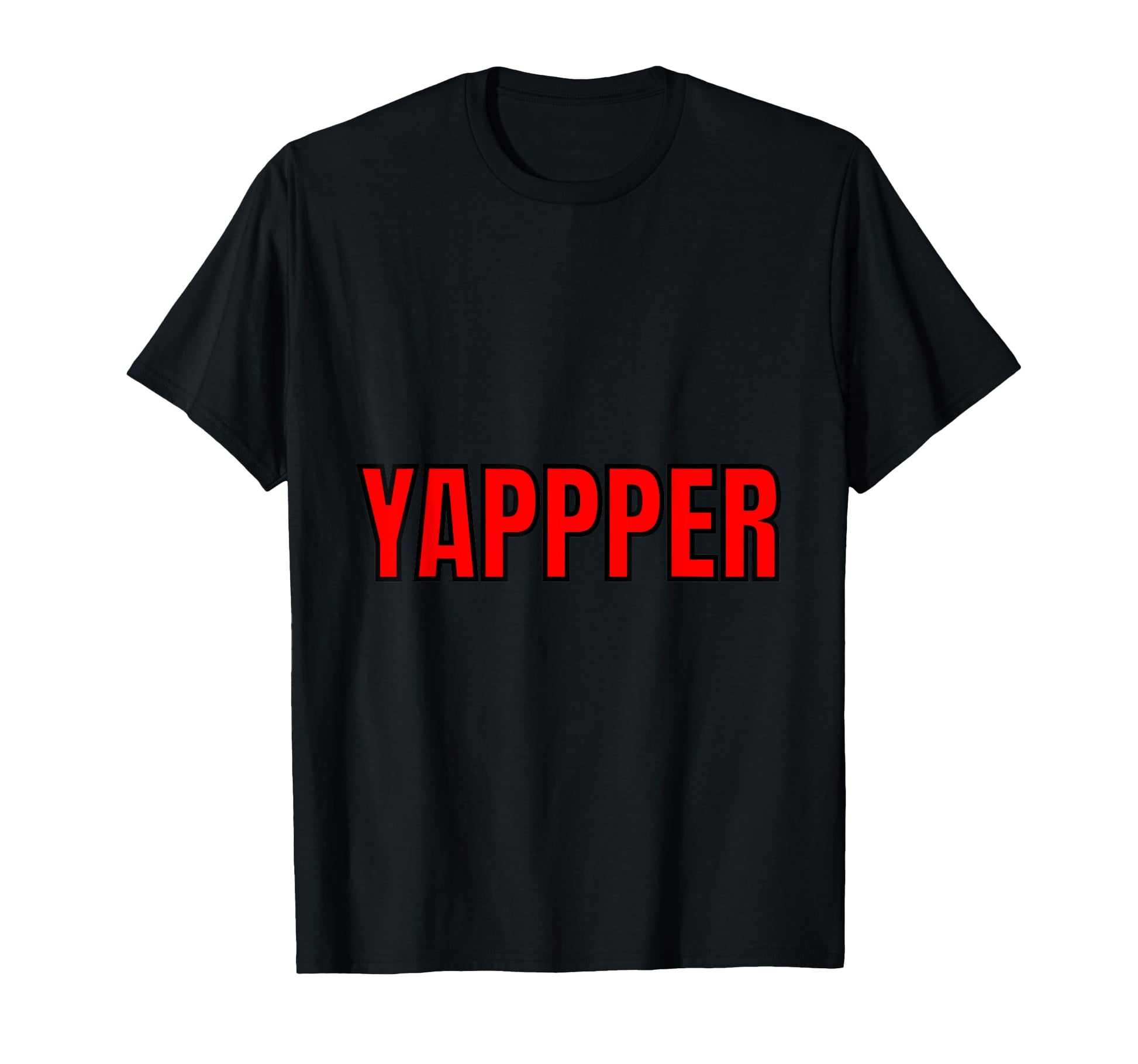 Yapper Slang Word Minimal Typography T-Shirt - Minimalist Print Men Women - T-Shirt, Sweatshirt, Hoodie