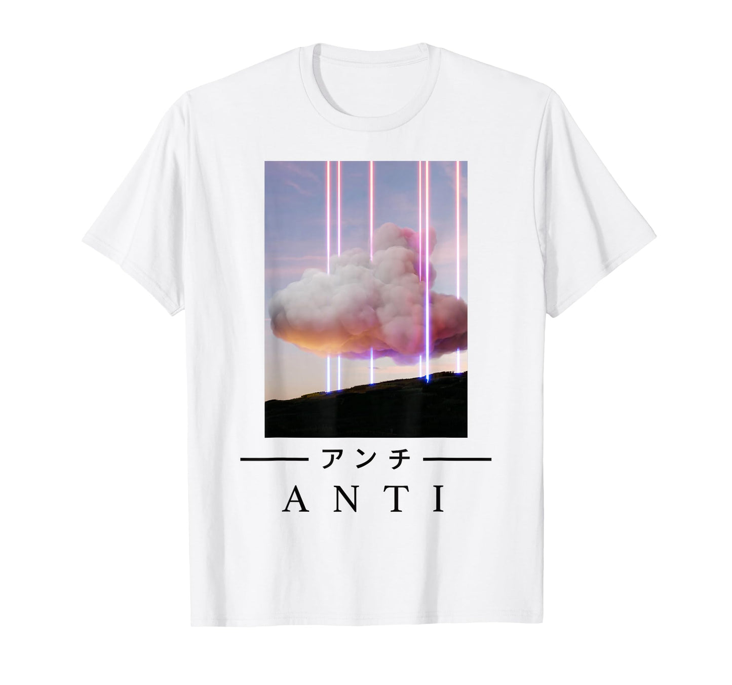 Retrowave Anti Japanese Art Aesthetic T-Shirt - Minimalist Print Men Women - T-Shirt, Sweatshirt, Hoodie