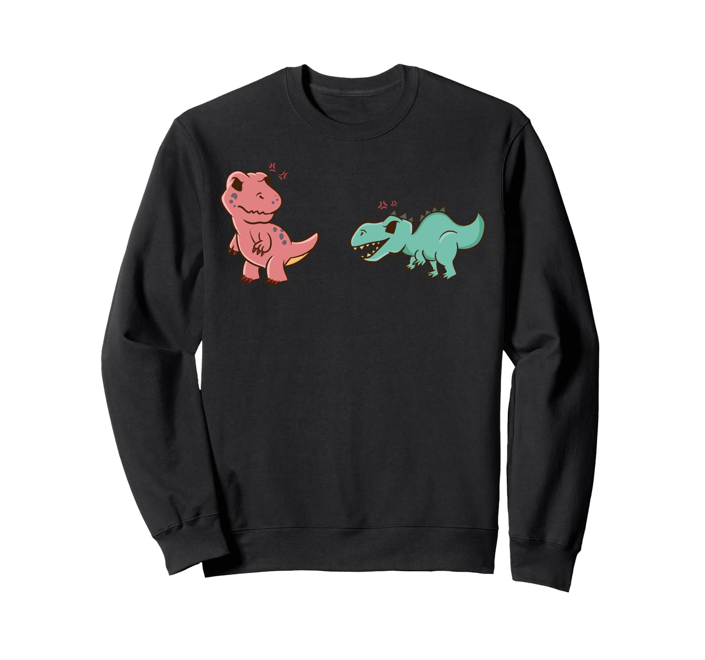 Kawaii Anime Dinosaurs T Rex Sweatshirt - Fun Novelty Design Men Women - T-Shirt, Sweatshirt, Hoodie