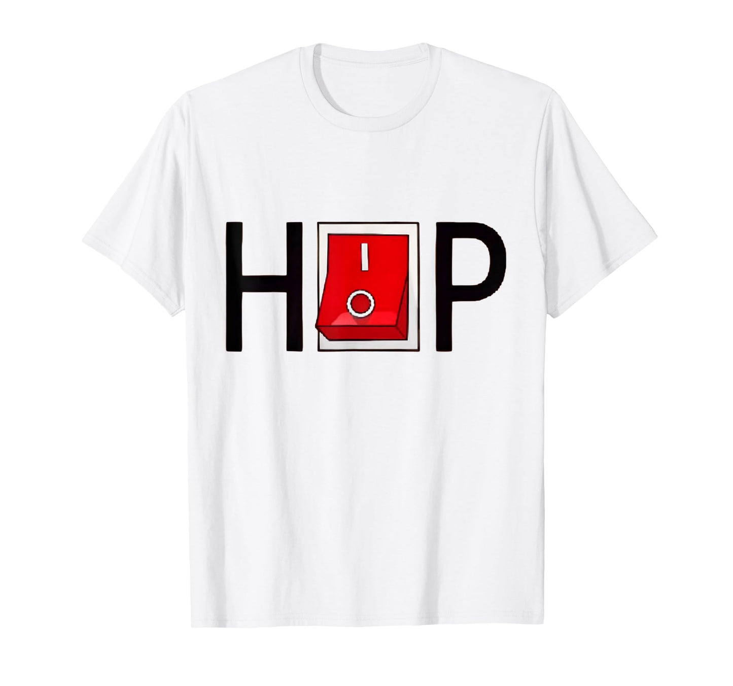 Raised Old School Hip Hop Off Button T-Shirt - Minimalist Print Men Women - T-Shirt, Sweatshirt, Hoodie