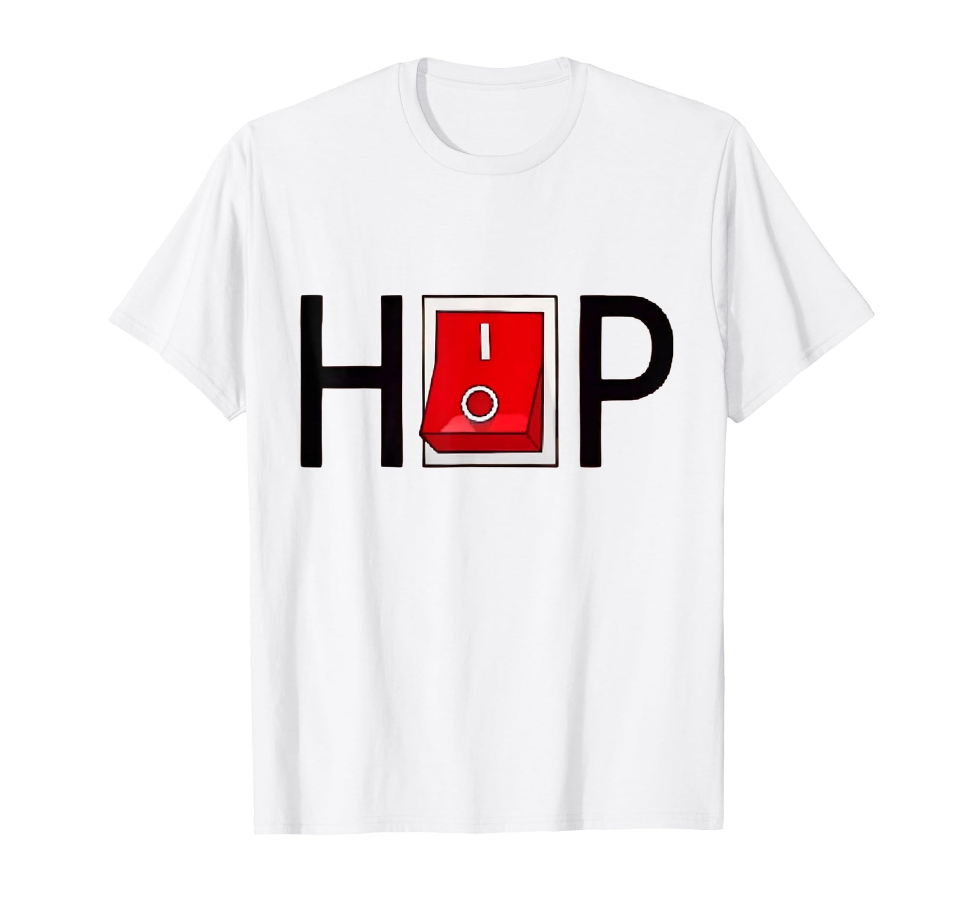 Raised Old School Hip Hop Off Button T-Shirt - Minimalist Print Men Women - T-Shirt, Sweatshirt, Hoodie