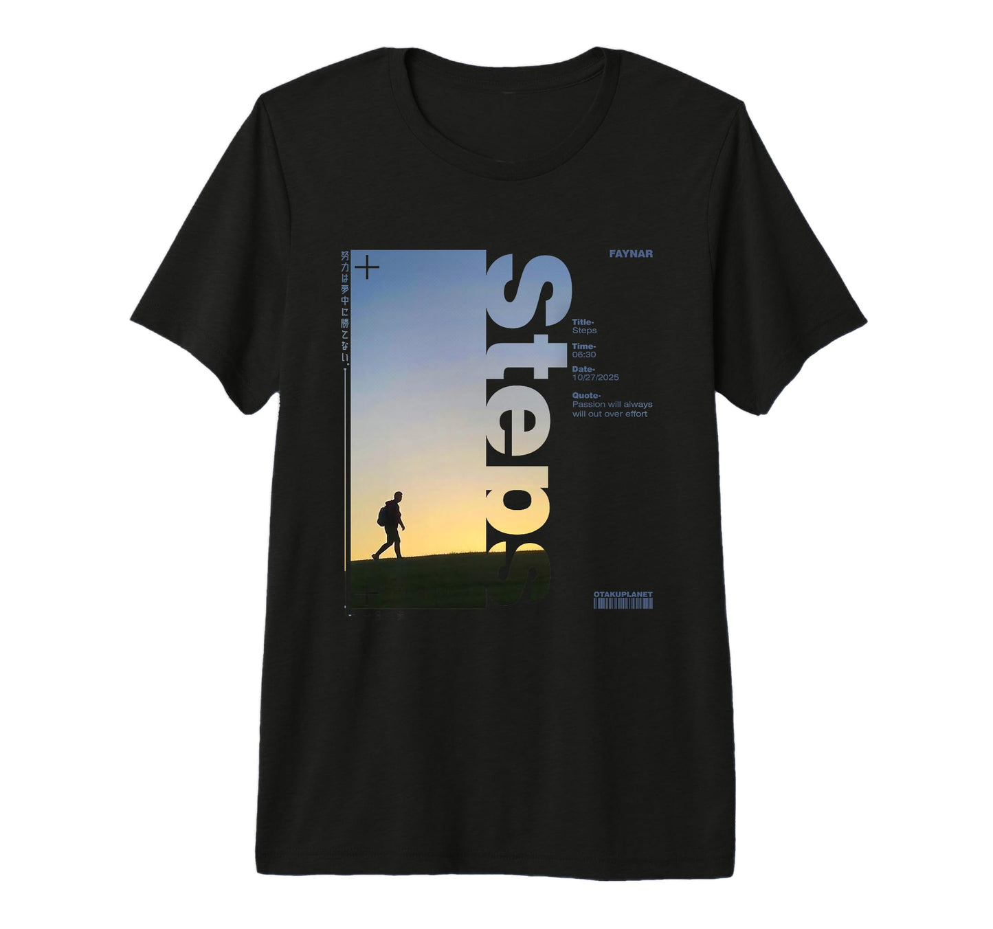 Walking Japanese Cyberpunk Vaporwave T-Shirt - Minimalist Print for Adults - T-Shirt, Sweatshirt, Hoodie