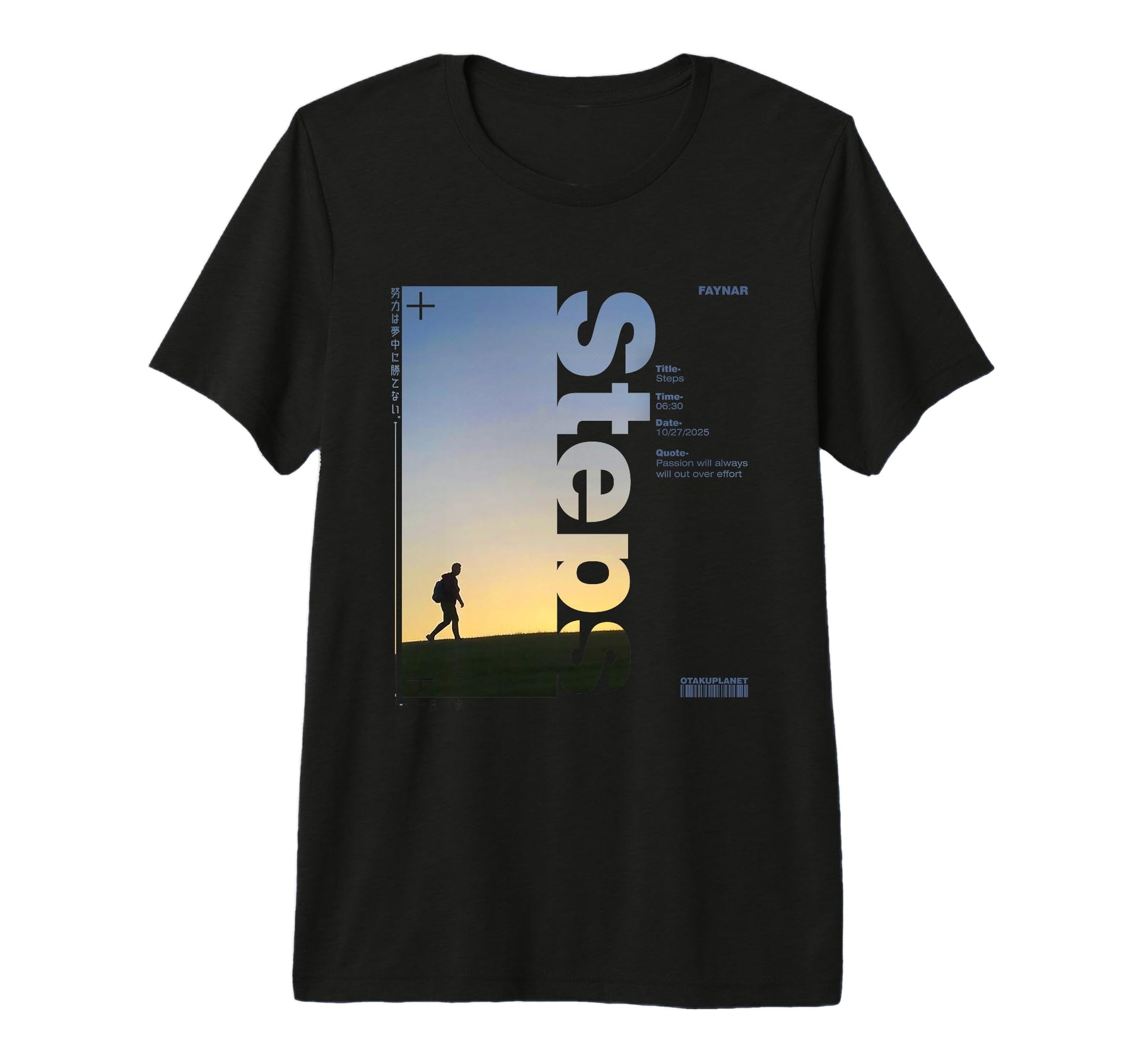 Walking Japanese Cyberpunk Vaporwave T-Shirt - Minimalist Print for Adults - T-Shirt, Sweatshirt, Hoodie