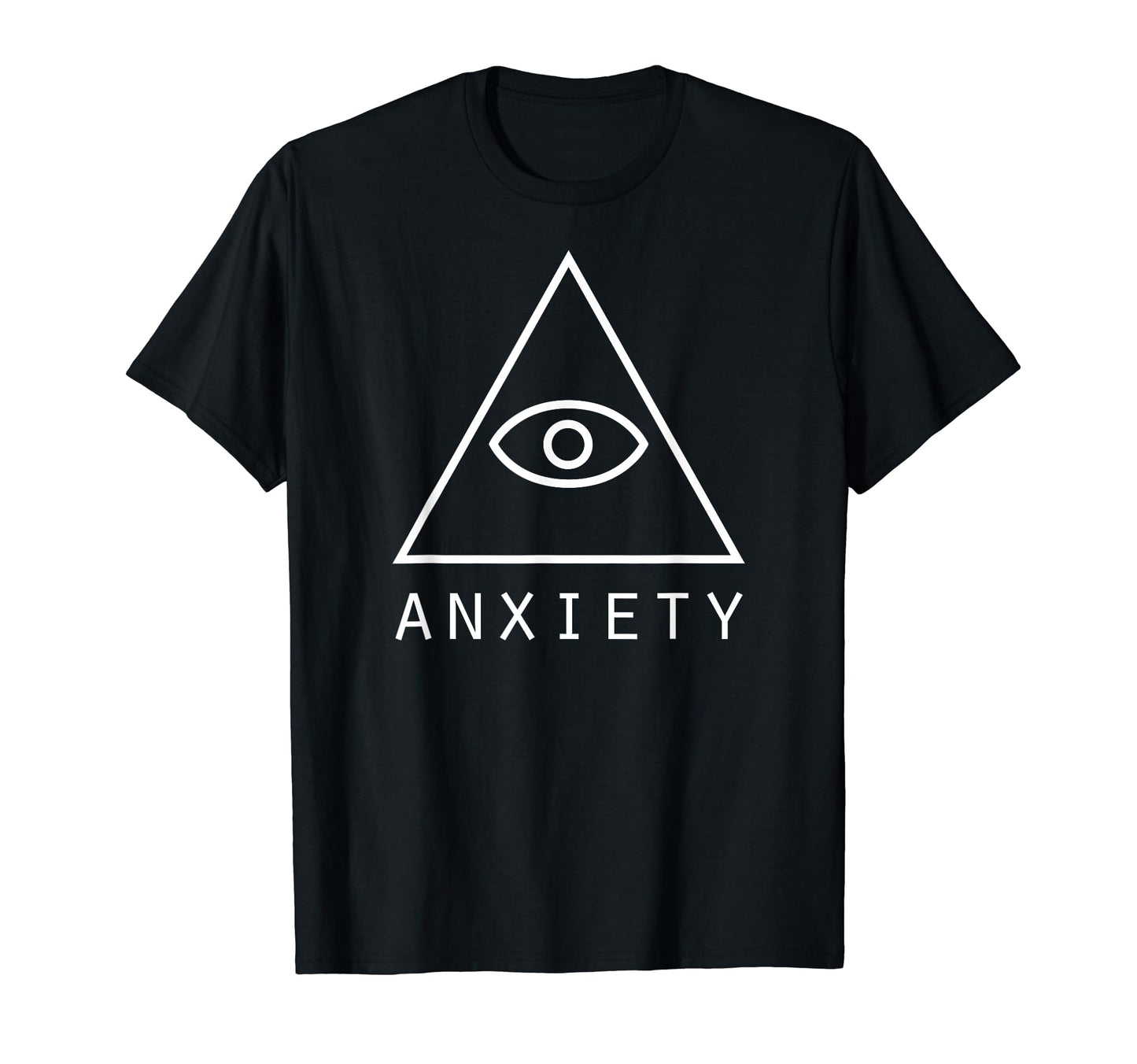 Anxiety Illuminati Aesthetic Vaporwave T-Shirt - Graphic Print for Adults - T-Shirt, Sweatshirt, Hoodie