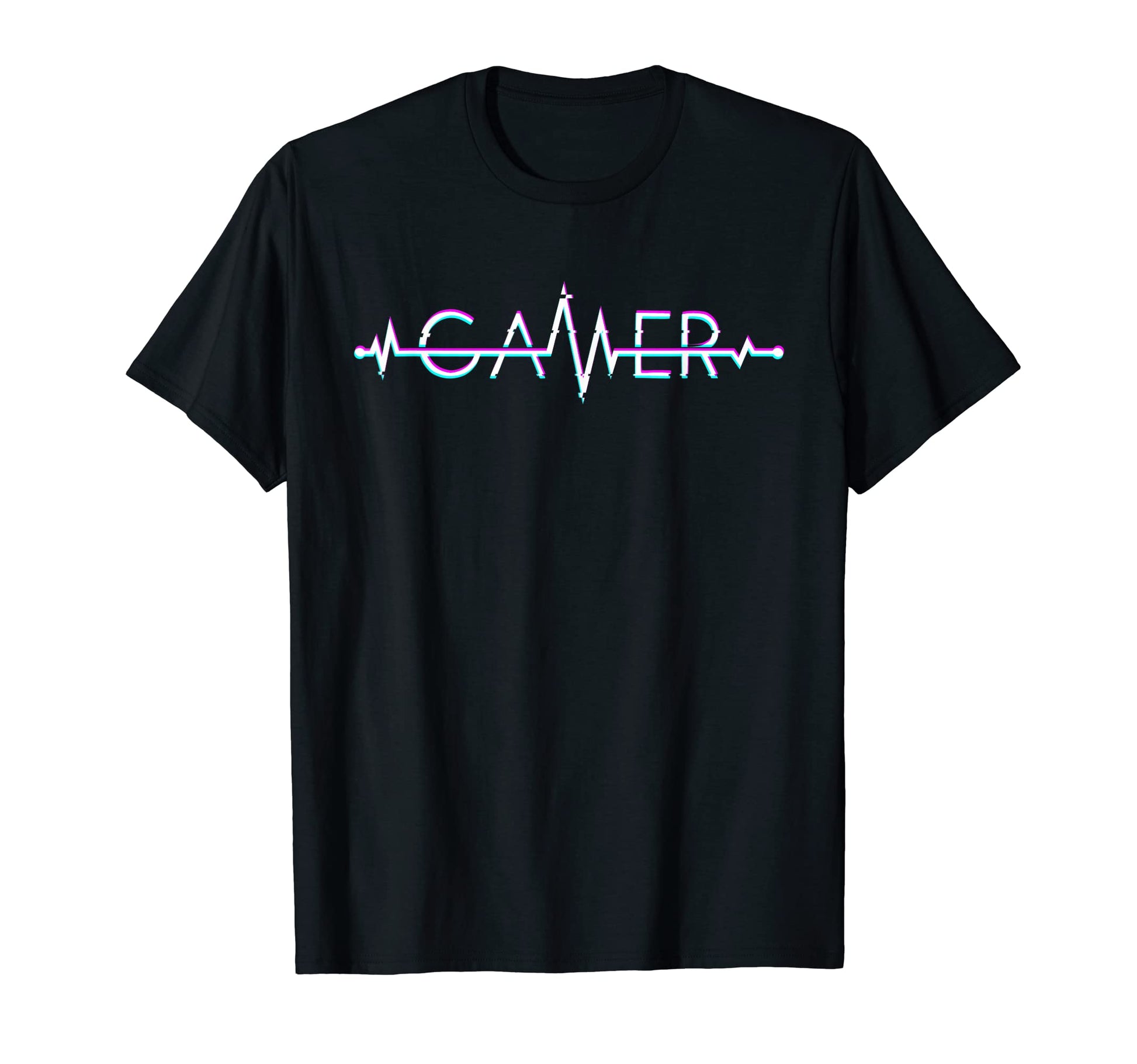 Gamer Heartbeat Video Games 80S Vaporwave T-Shirt - Trendy Graphic Unisex - T-Shirt, Sweatshirt, Hoodie