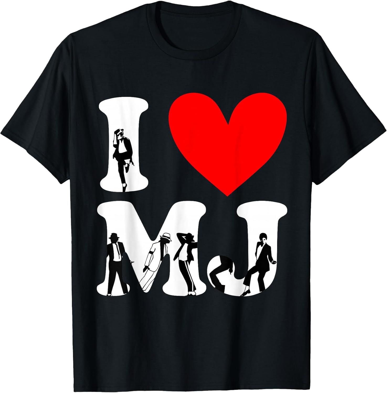 I Heart M J Gift Idea For Men Women Kids - Adult & Kids T-Shirts, Sweatshirts & Hoodies apparel design preview 1