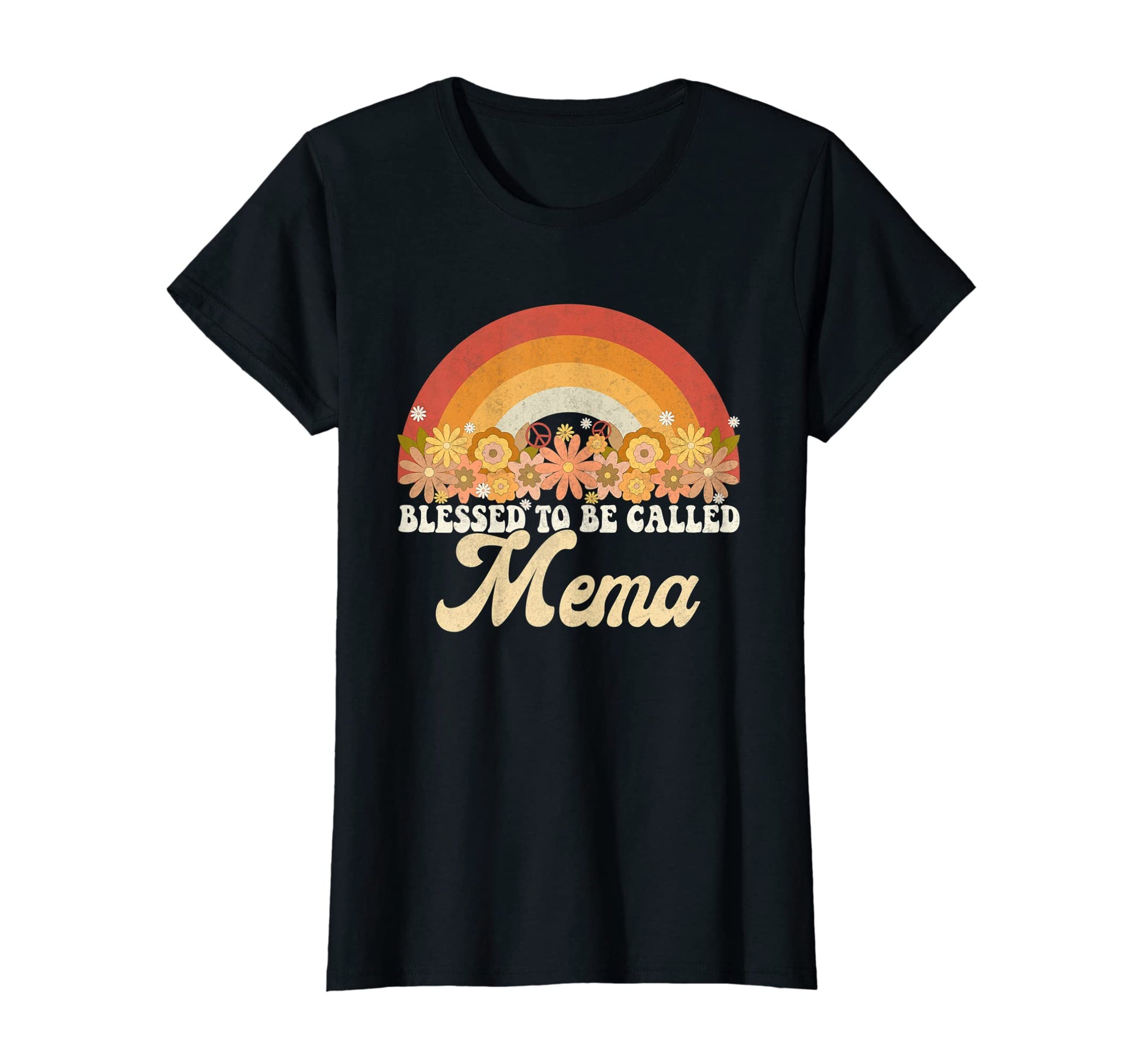 Womens Mema Mothers Day Blessed To Be T-Shirt - Custom Art Print Men Women - T-Shirt, Sweatshirt, Hoodie