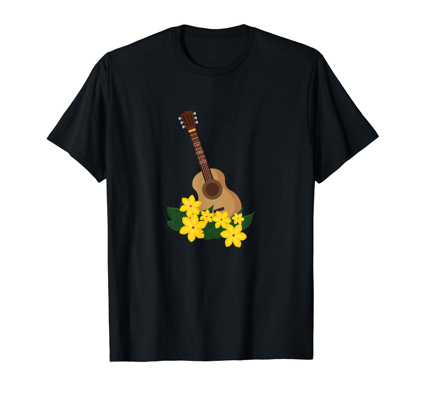 Rock Floral Vibes Guitar Flowers T-Shirt - Minimalist Print Unisex - T-Shirt, Sweatshirt, Hoodie
