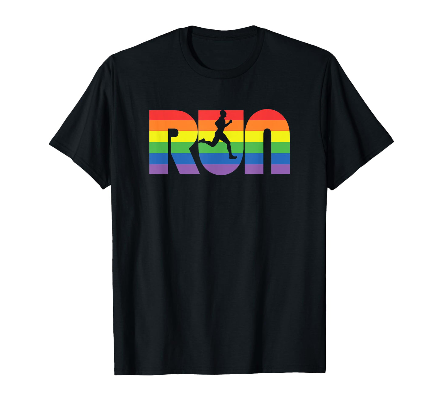 Run Color Typography Runner T-Shirt - Fun Novelty Design Unisex - T-Shirt, Sweatshirt, Hoodie