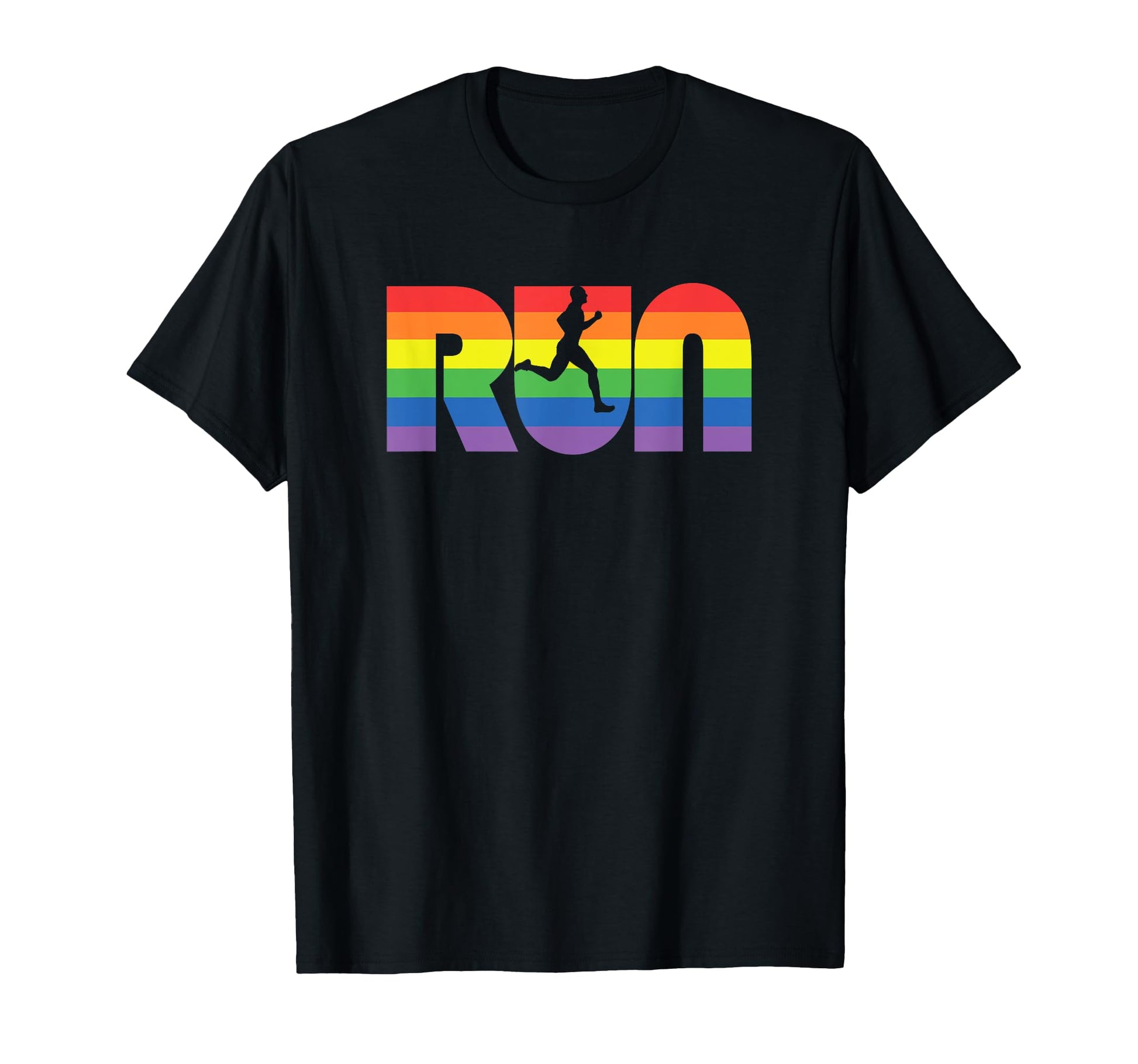 Run Color Typography Runner T-Shirt - Fun Novelty Design Unisex - T-Shirt, Sweatshirt, Hoodie
