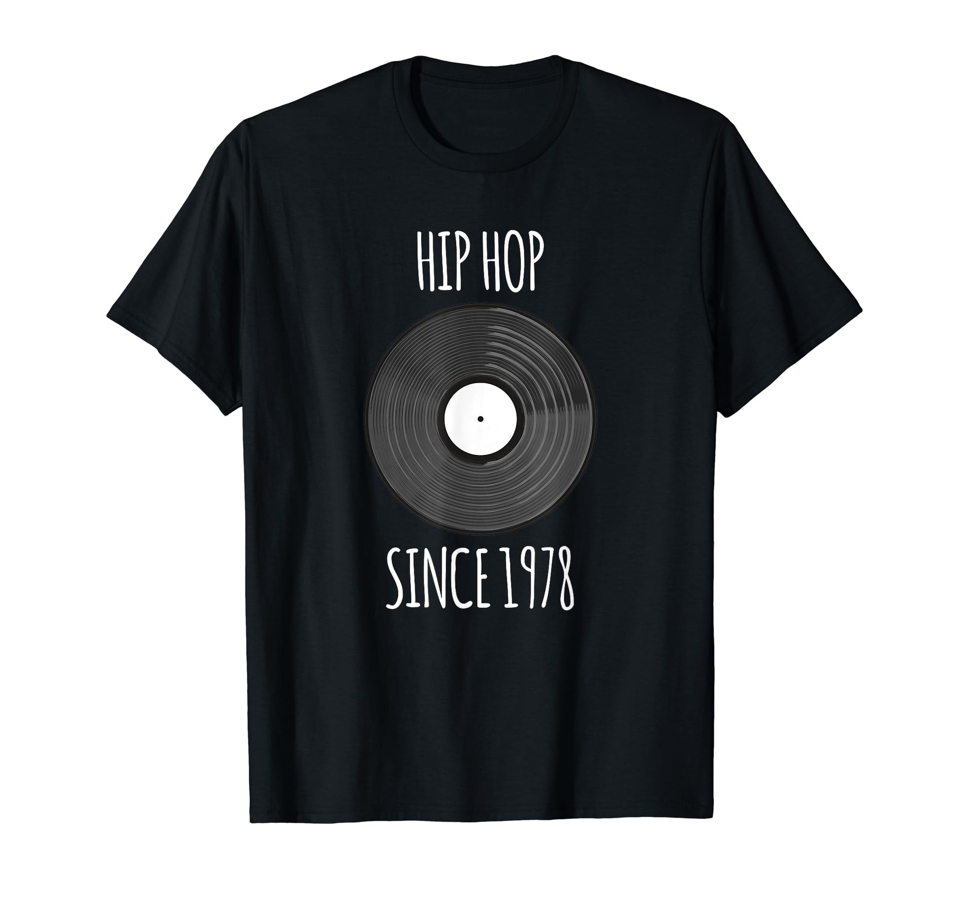 Old School Hip Hop Dj Vinyl Record T-Shirt - Aesthetic Graphic for Adults - T-Shirt, Sweatshirt, Hoodie