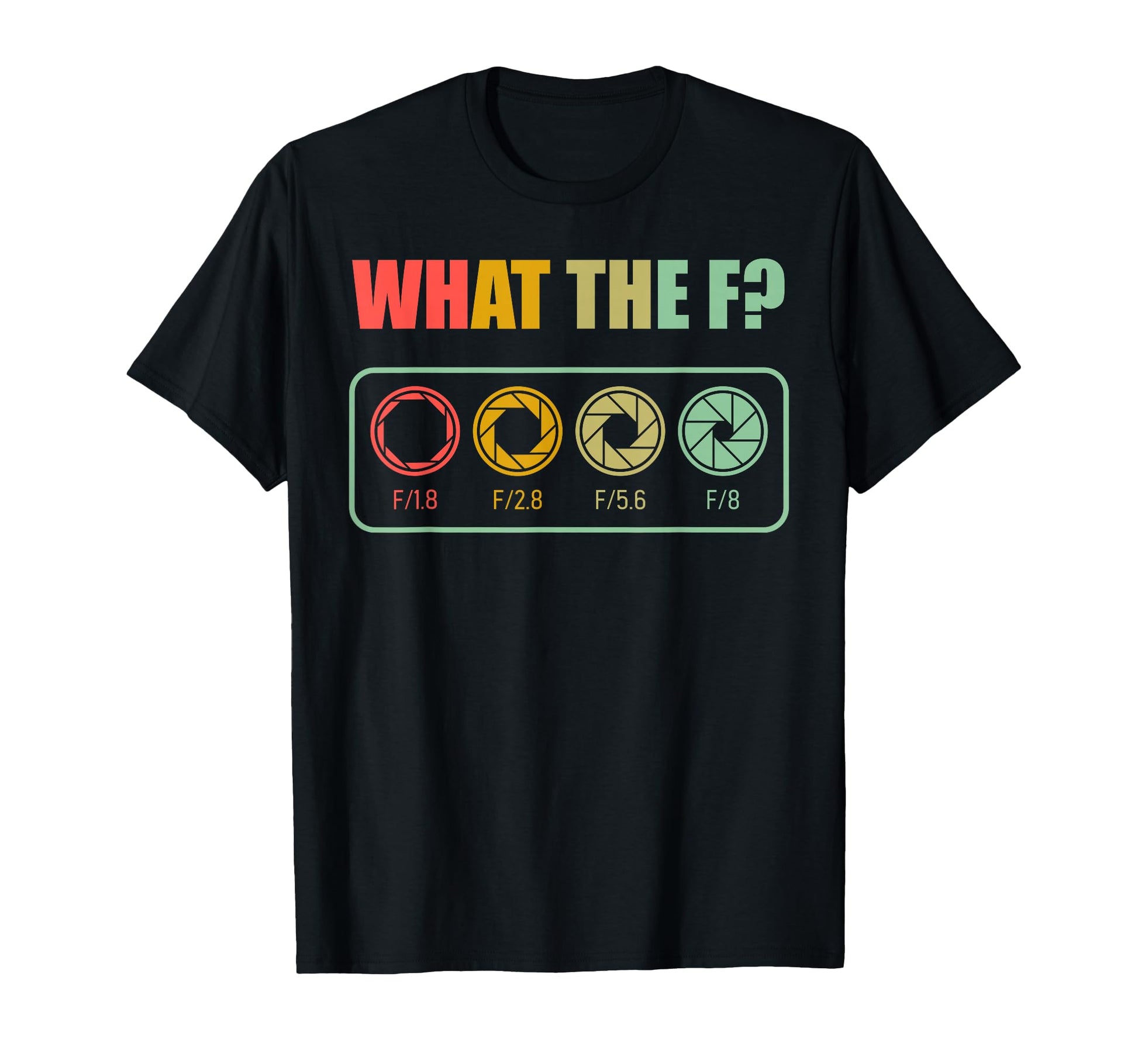 Photograph Aperture Camera Lens What T-Shirt - Aesthetic Graphic Men Women - T-Shirt, Sweatshirt, Hoodie
