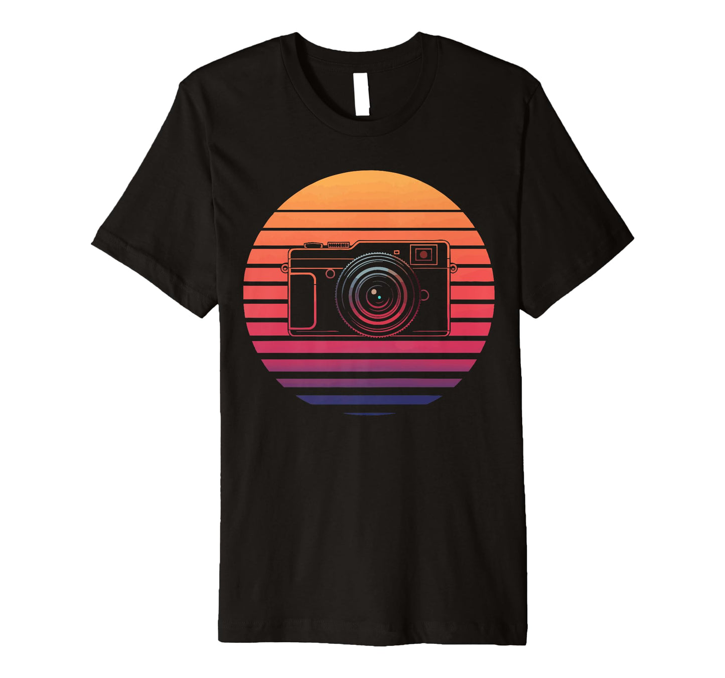 Sunset Camera Photography Lover T-Shirt - Custom Art Print for Adults - T-Shirt, Sweatshirt, Hoodie