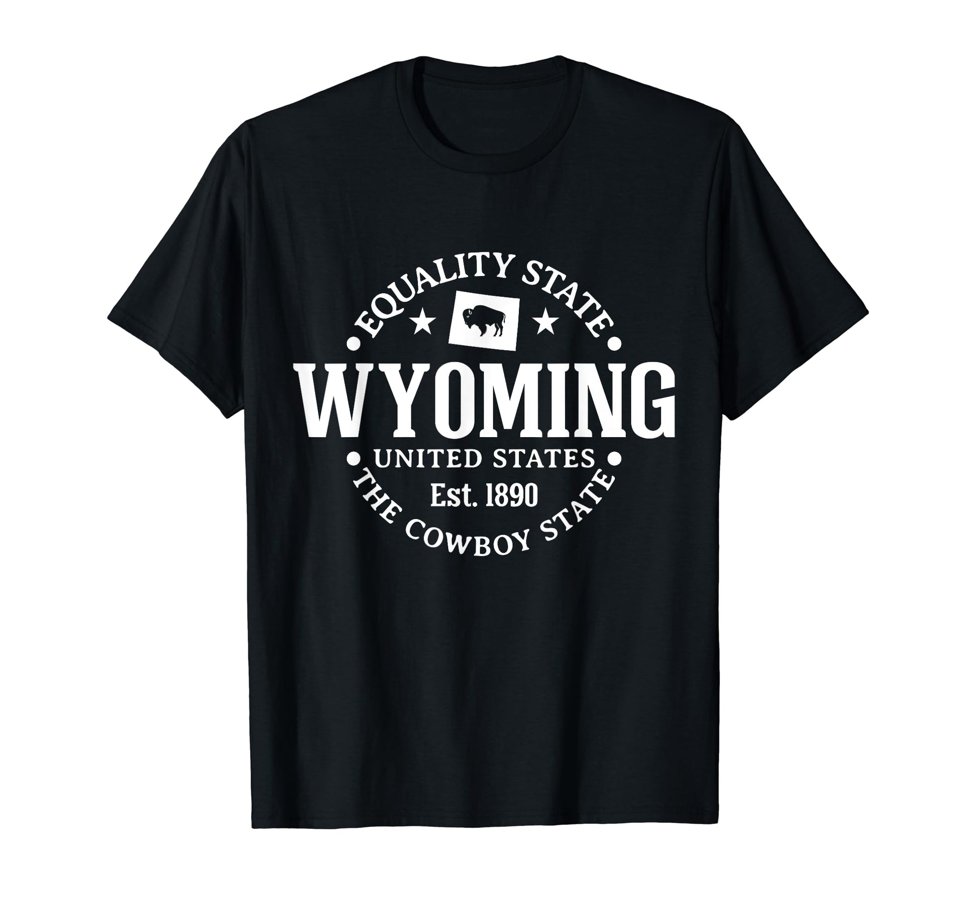 Wyoming Equality State Est 1890 Cowboy T-Shirt - Novelty Apparel Unisex - T-Shirt, Sweatshirt, Hoodie