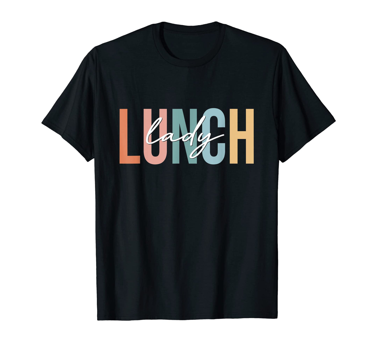 Boho Lunch Lady Cafeteria Staff School T-Shirt - Custom Art Print Unisex - T-Shirt, Sweatshirt, Hoodie